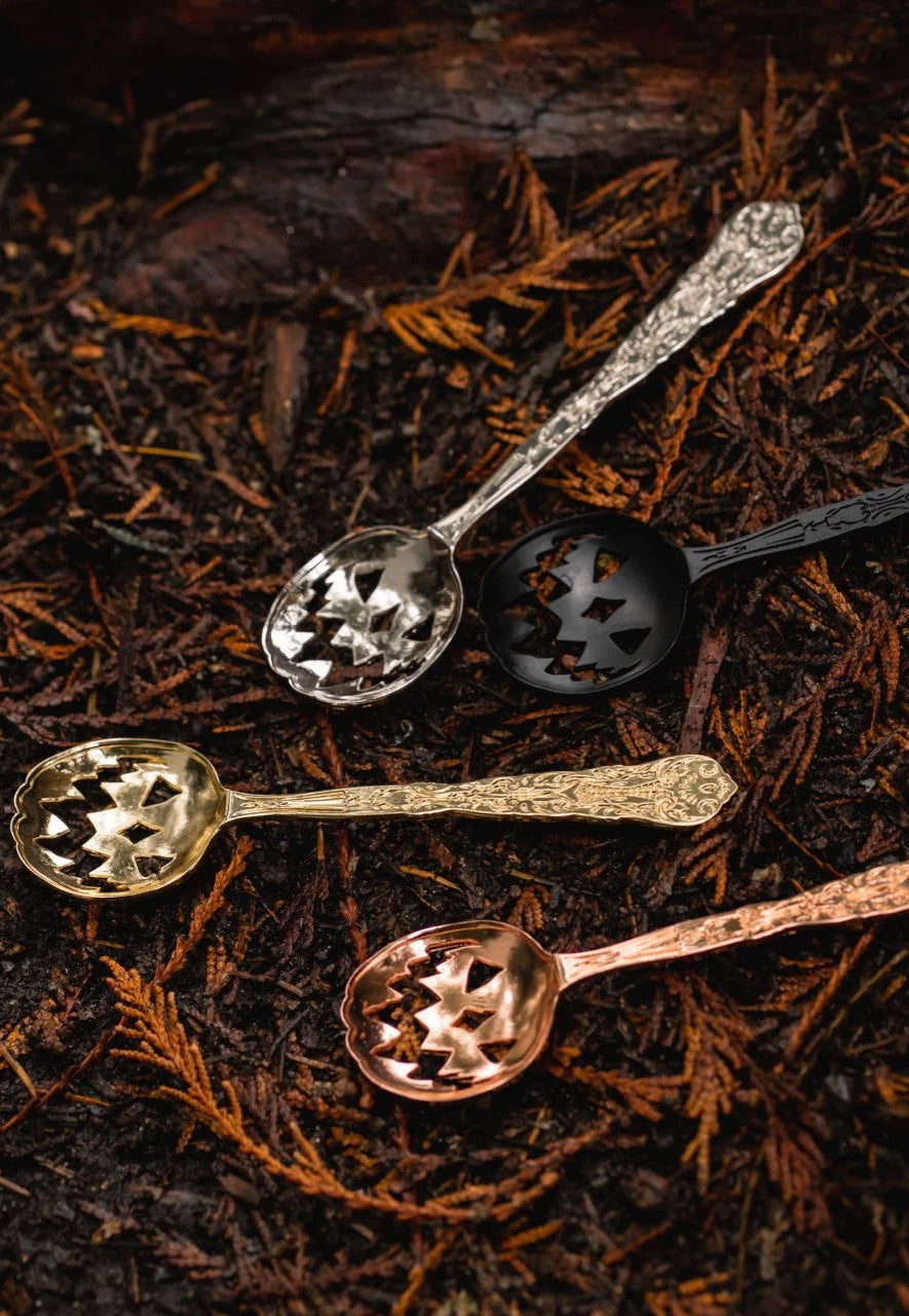 Lively Ghosts - Haunted Hallows Set Of 2 Gold - Tea Spoon | Neutral-Image