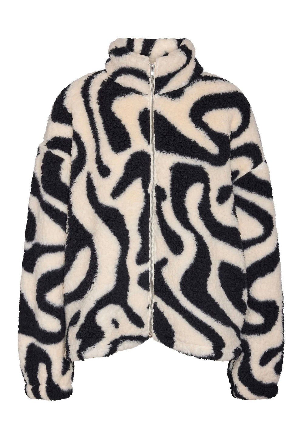 Noisy May Luca Check Soft Fleece Black/White Chaqueta