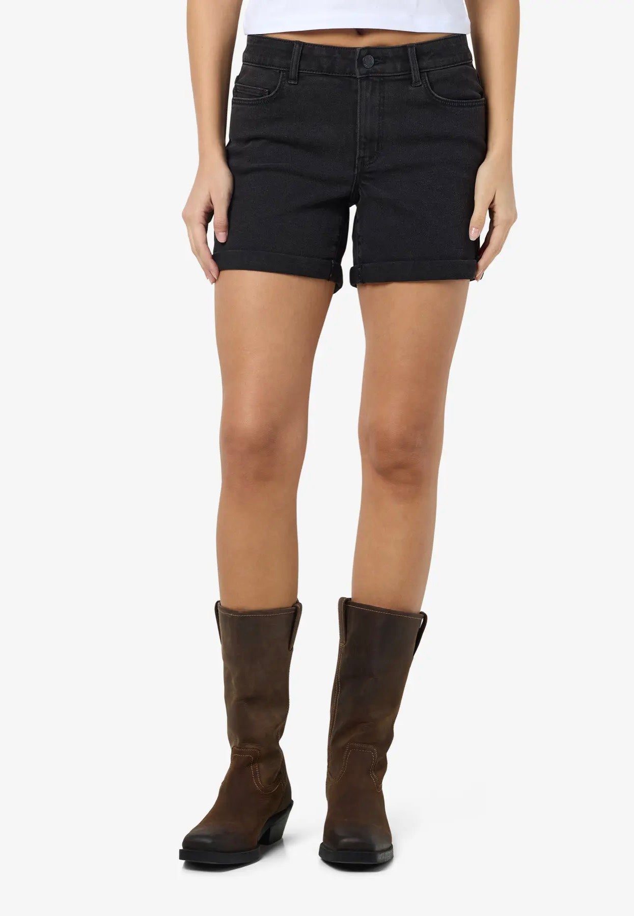 Noisy May - Debby Slim Black - Shorts | Women-Image