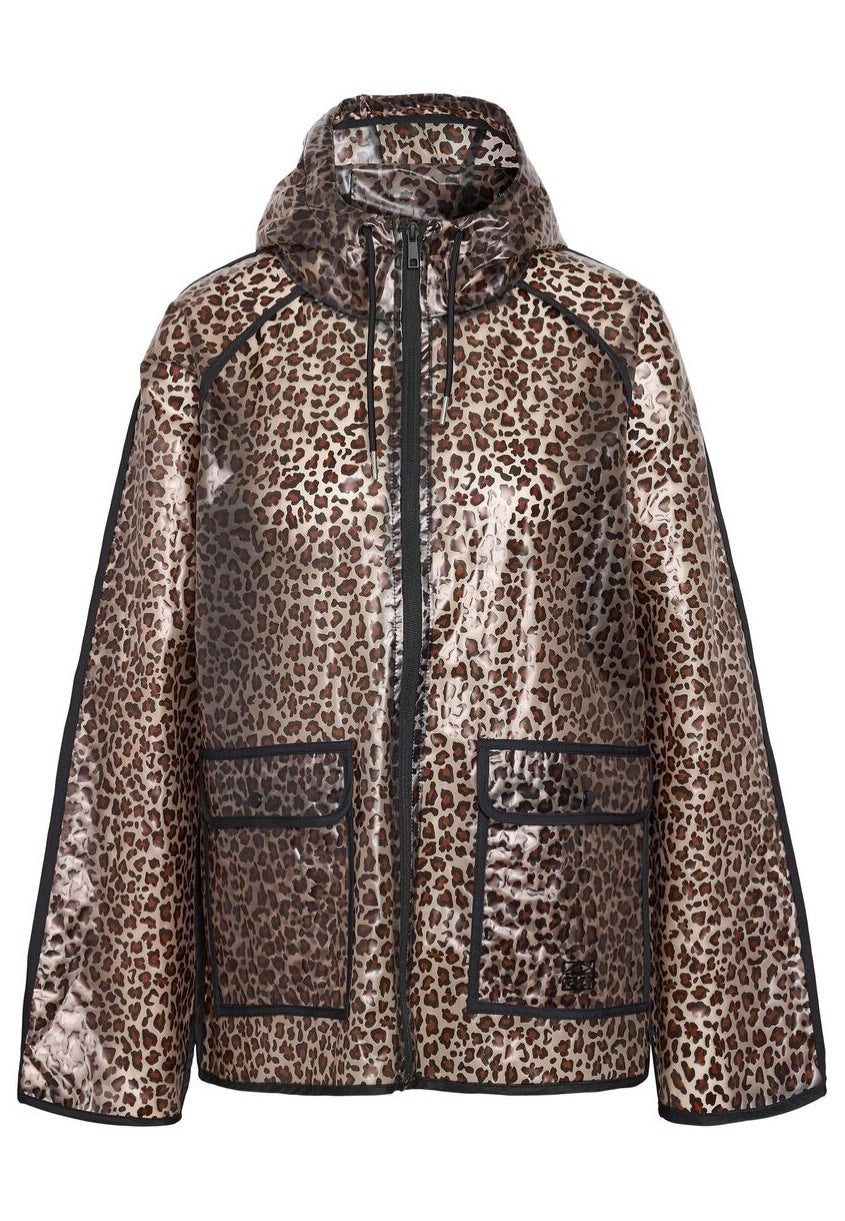 Noisy May - Sky Transparent Hood Black Leo - Jacket | Women-Image