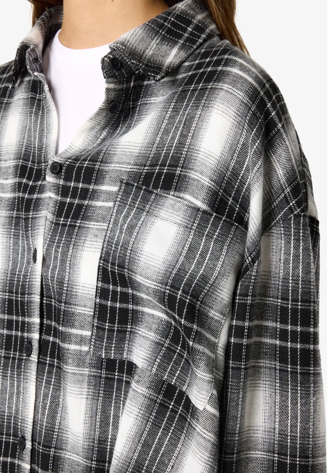 Noisy May - Zoe Check Woven Black/White - Shirt | Women-Image