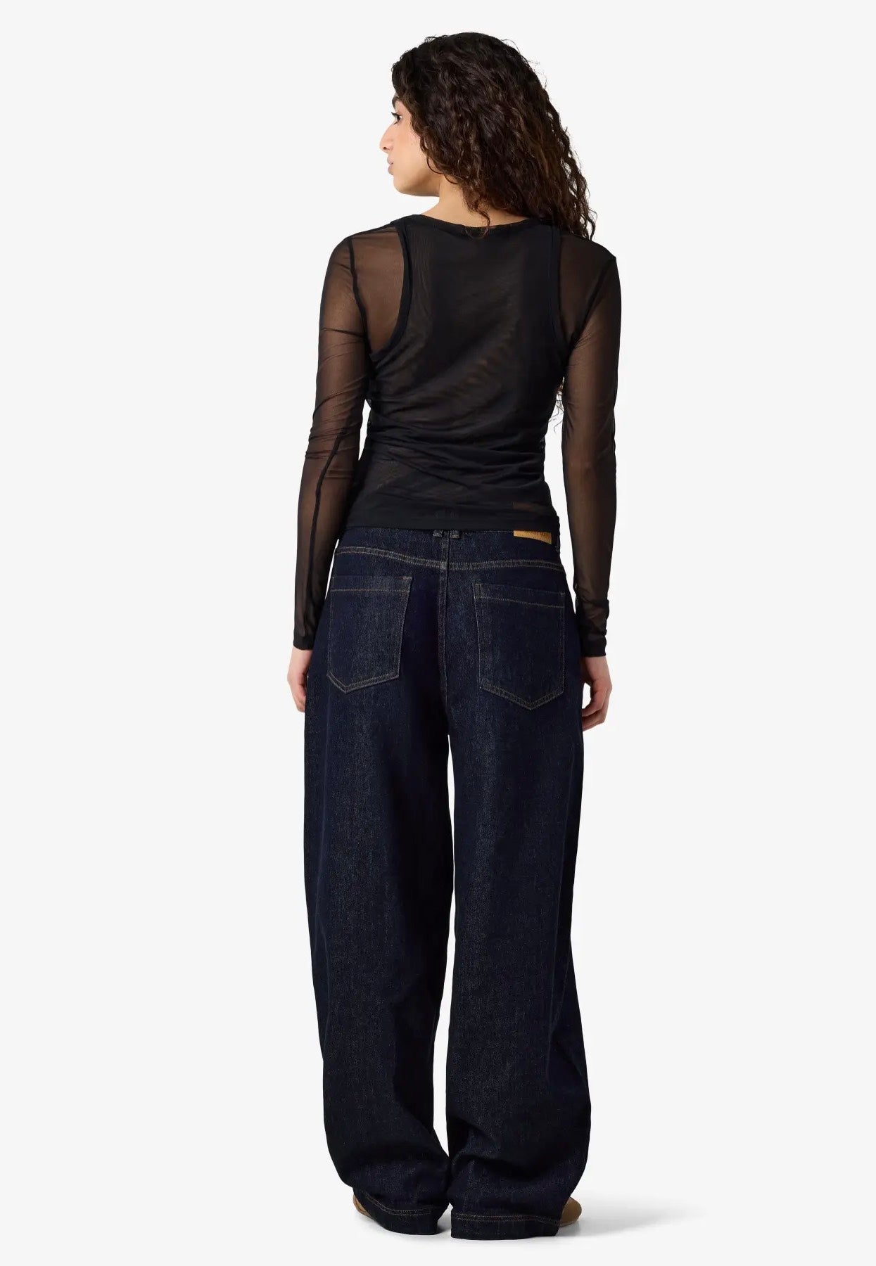 Noisy May - Judith Doublelayer Mesh Black - Top | Women-Image