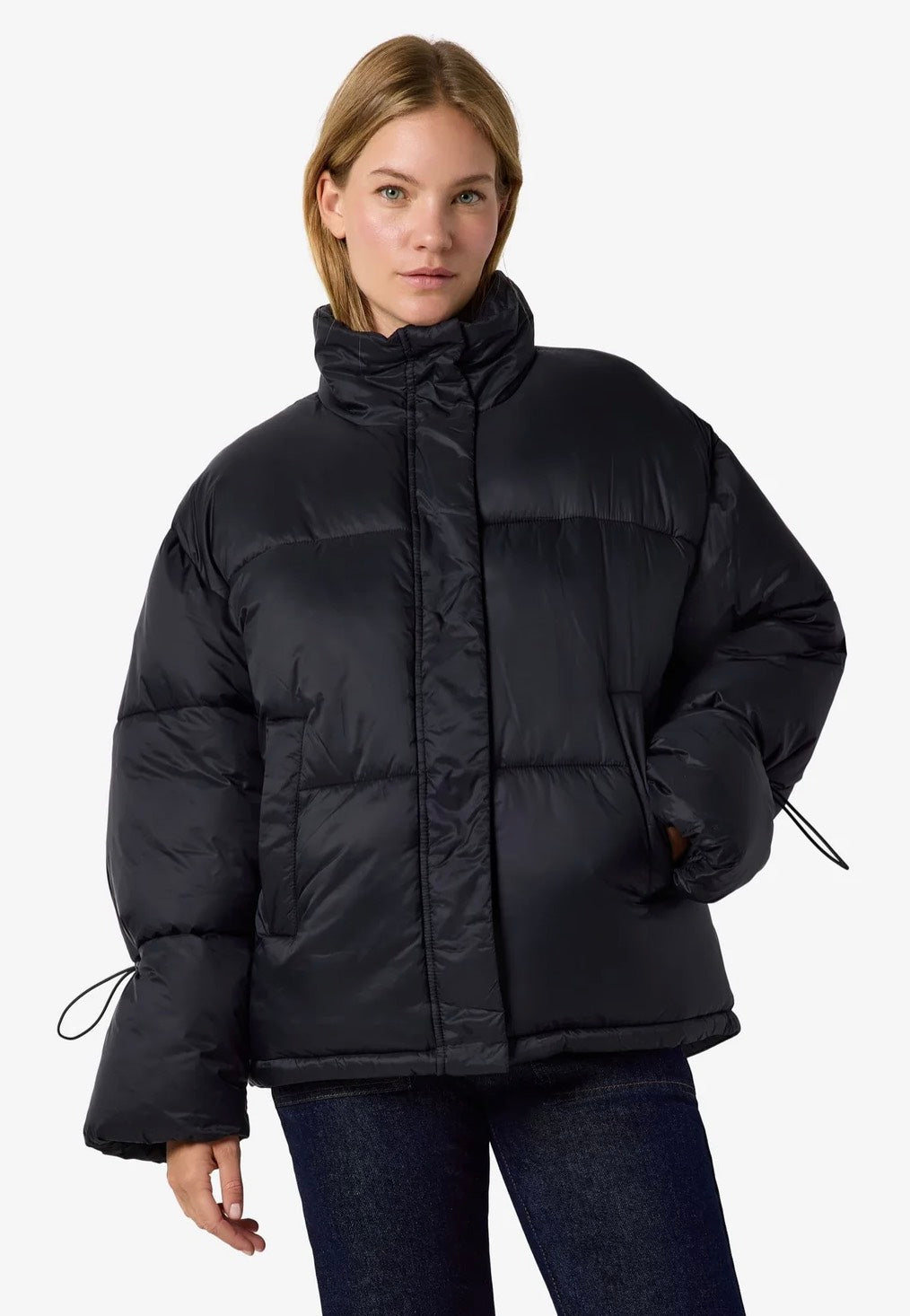 Noisy May Allie Puffer Black Chaqueta