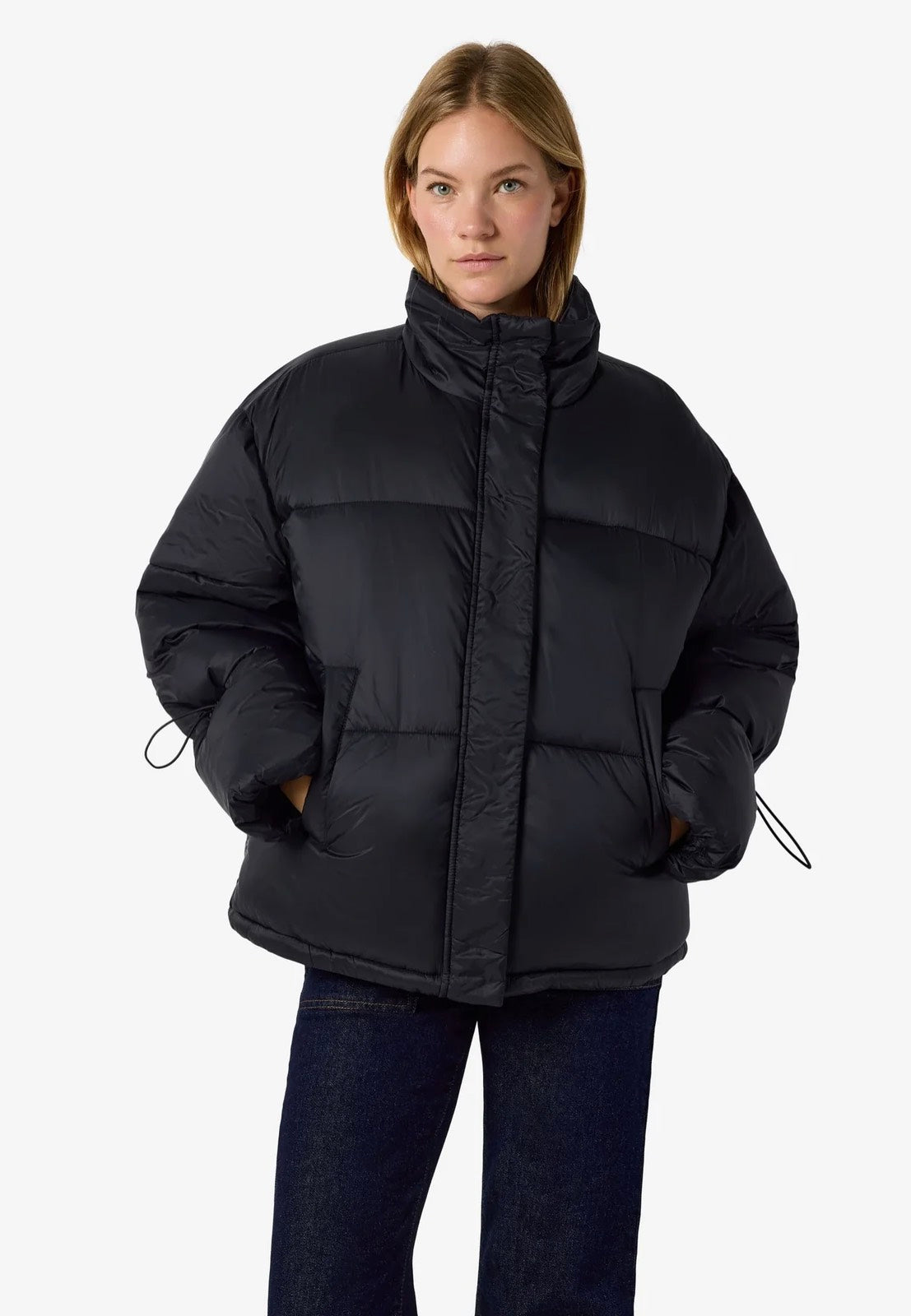 Noisy May Allie Puffer Black Chaqueta