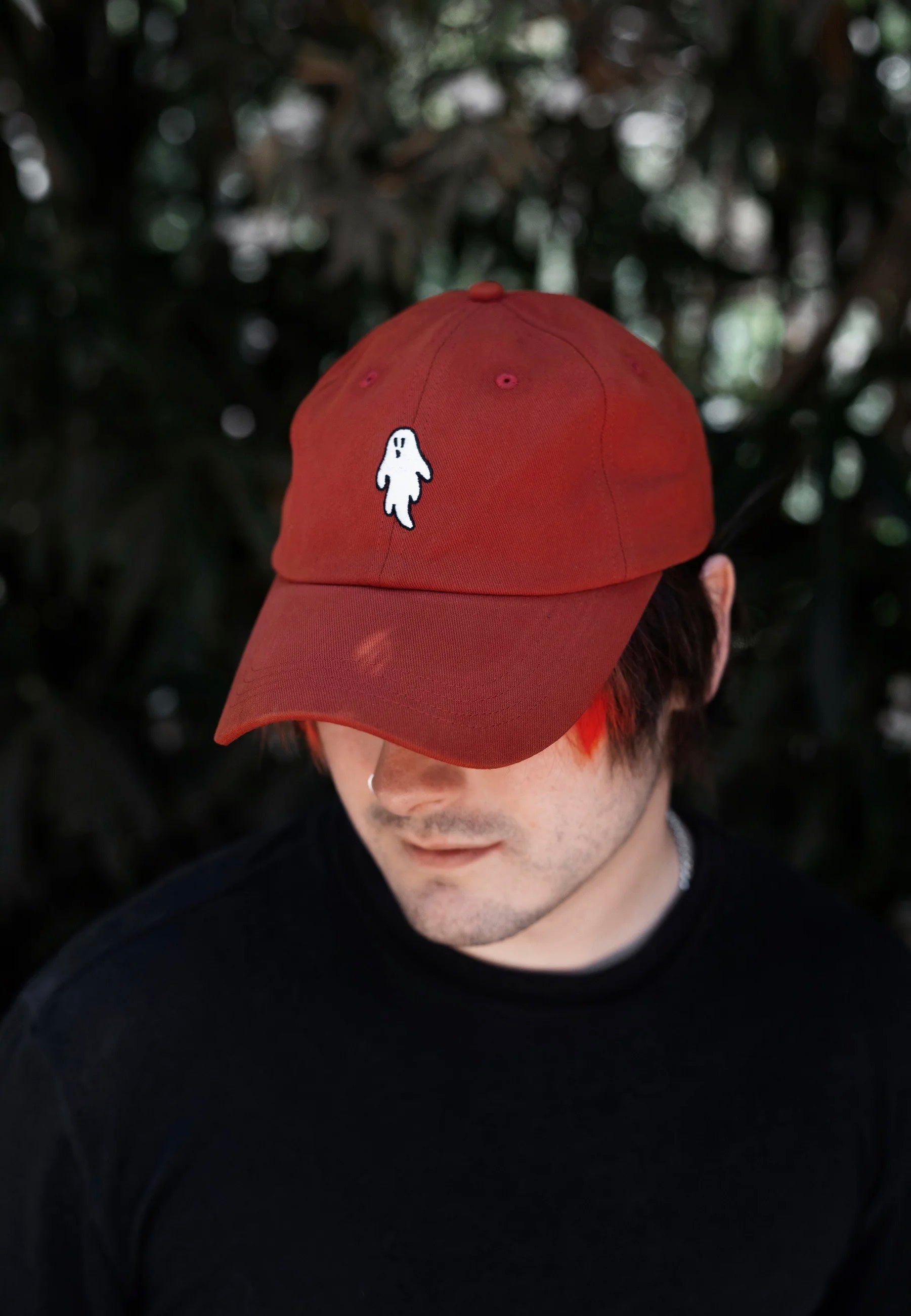 Lively Ghosts - Pumpkin Ghostie Burnt Orange - Cap | Neutral-Image