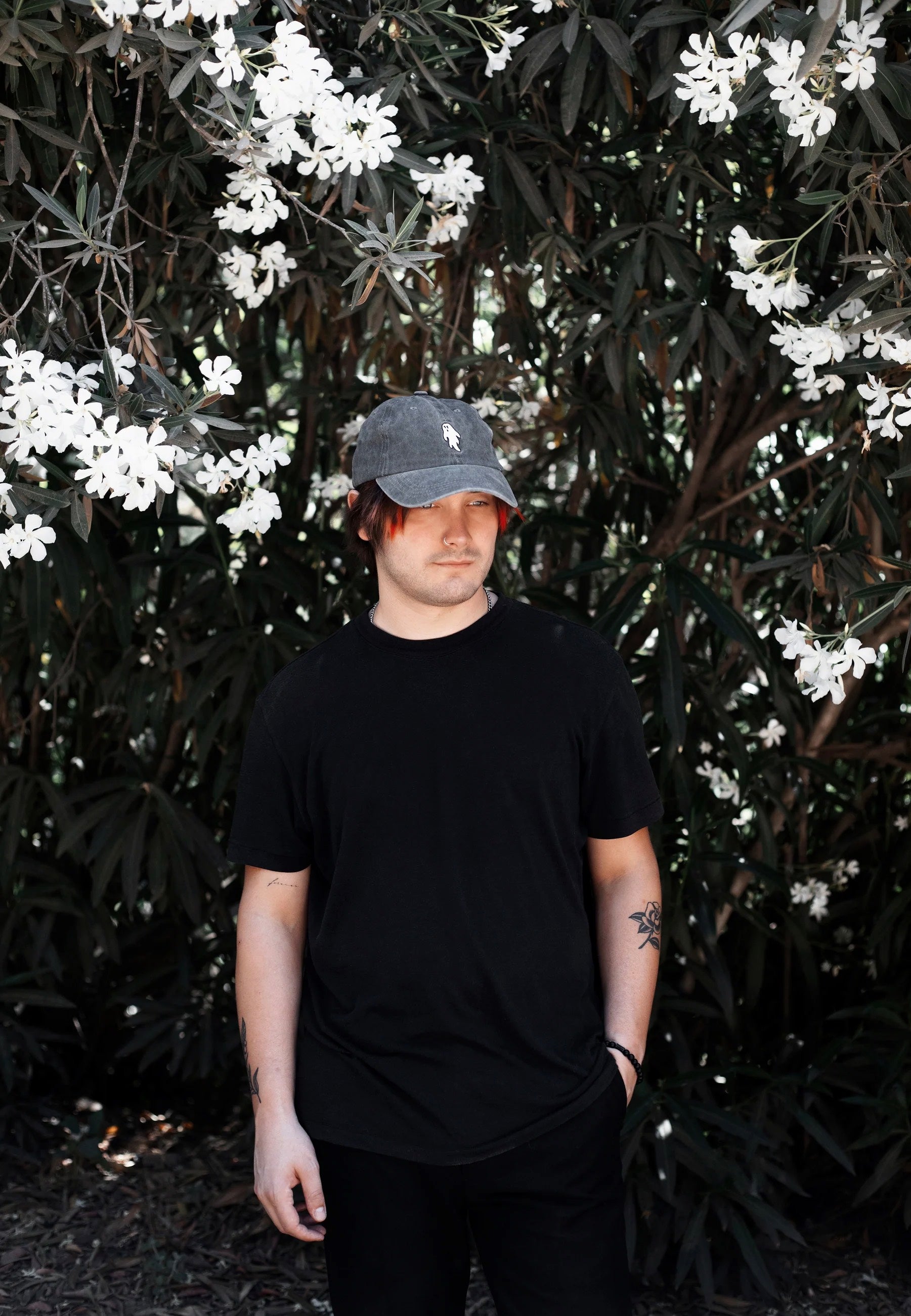 Lively Ghosts - Gravestone Ghostie Acid Wash Grey - Cap | Neutral-Image