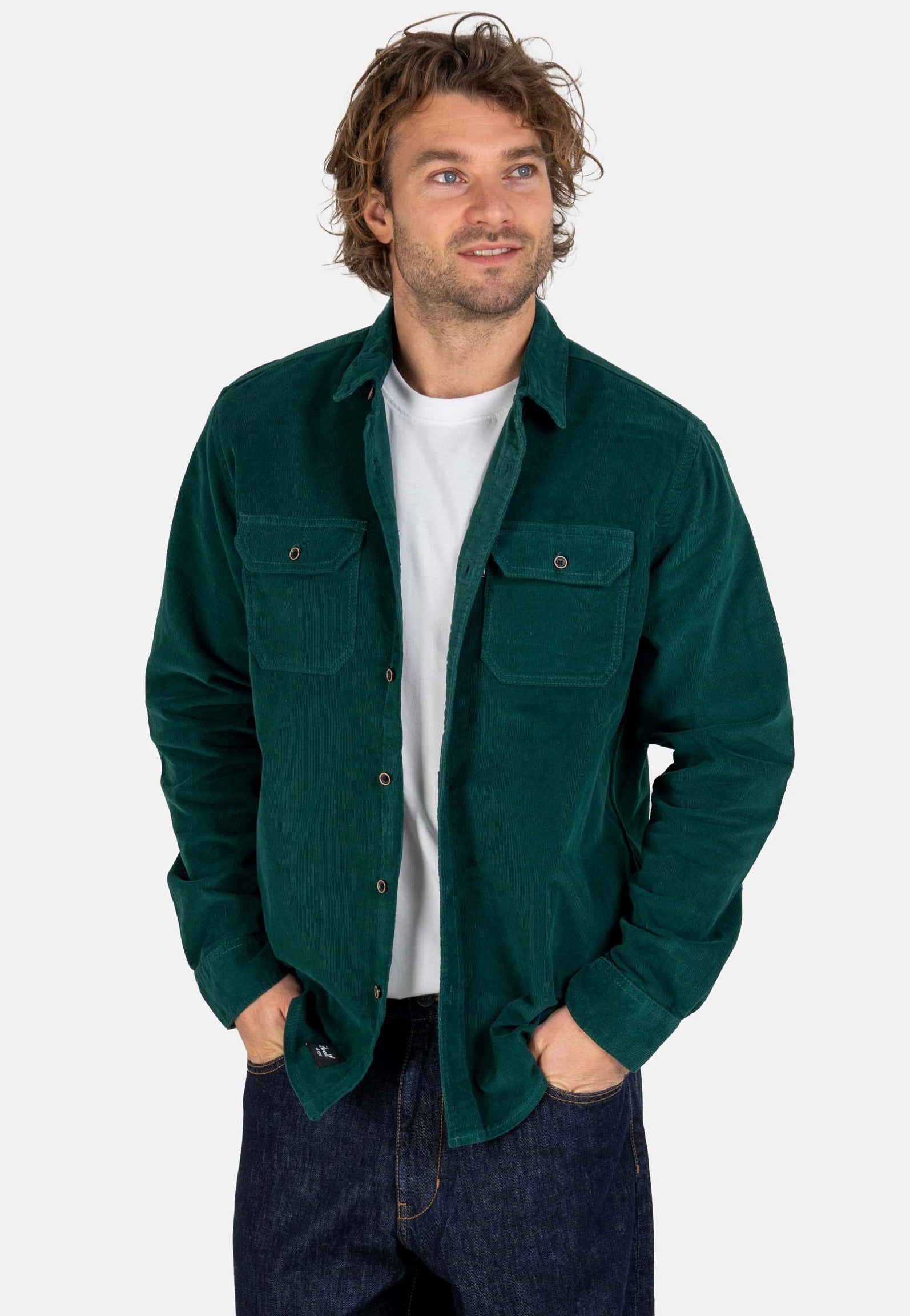 REELL - Dual Cord Forest Green - Shirt | Men-Image