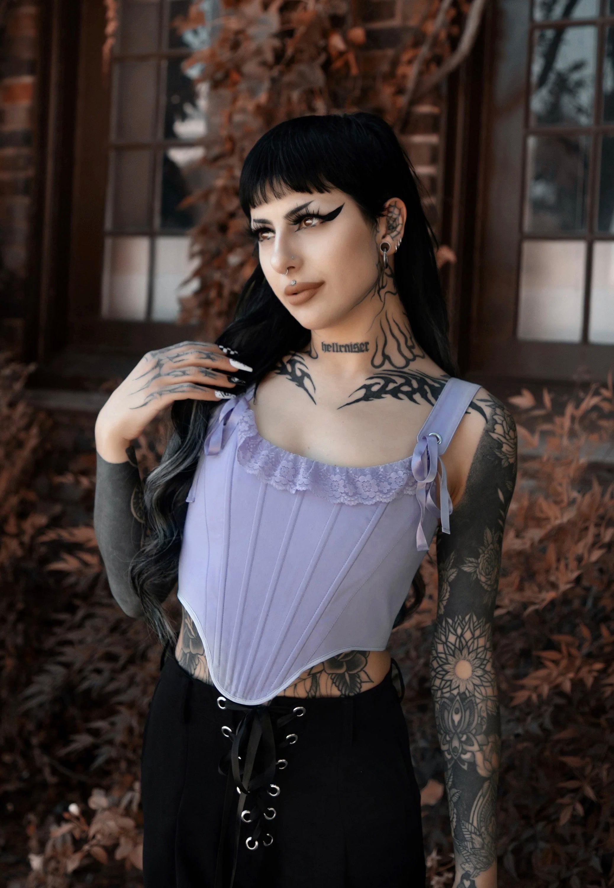 Lively Ghosts - Mysticism Lavender - Corset | Women-Image