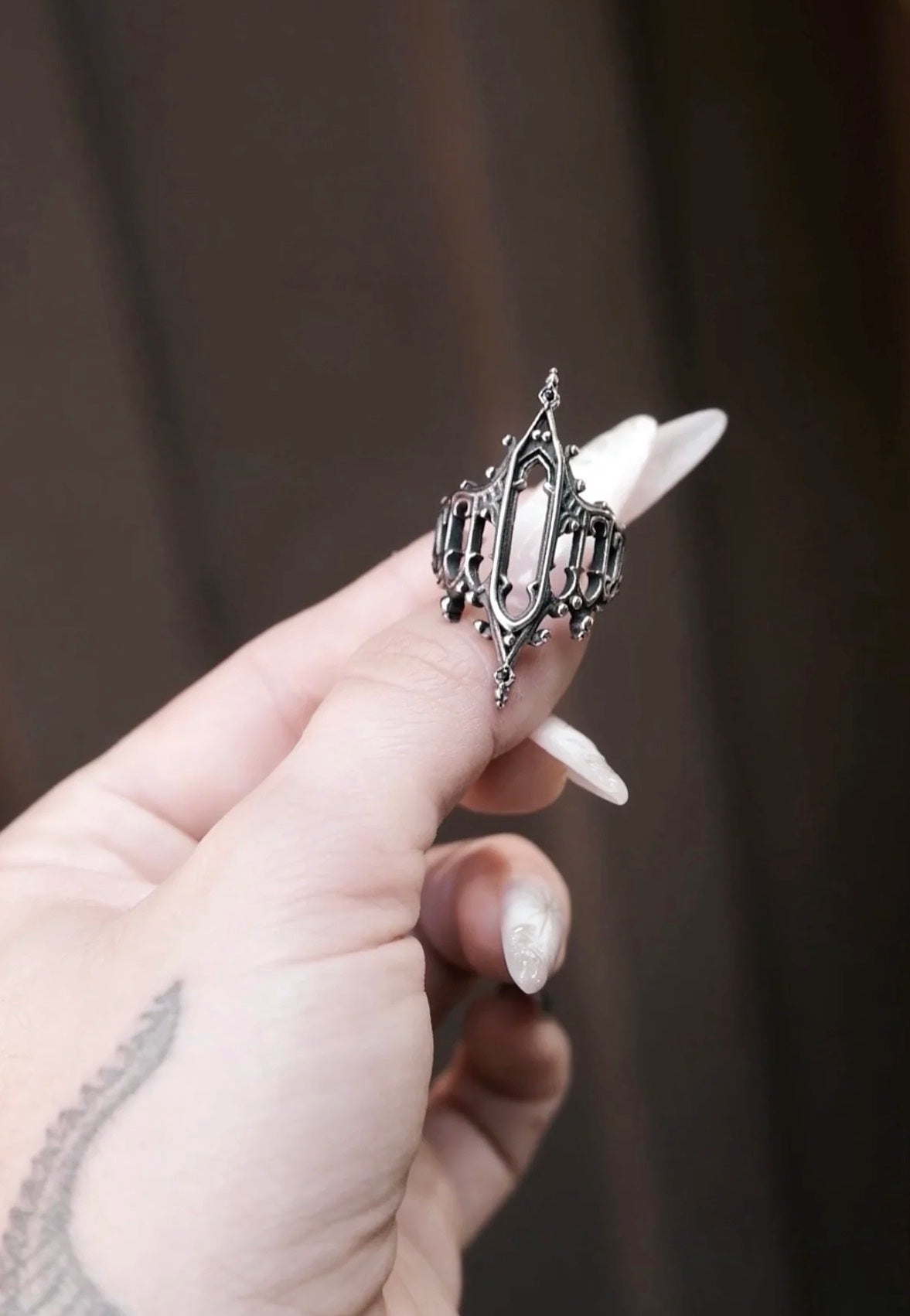 Lively Ghosts Grimlintel Silver Anillo