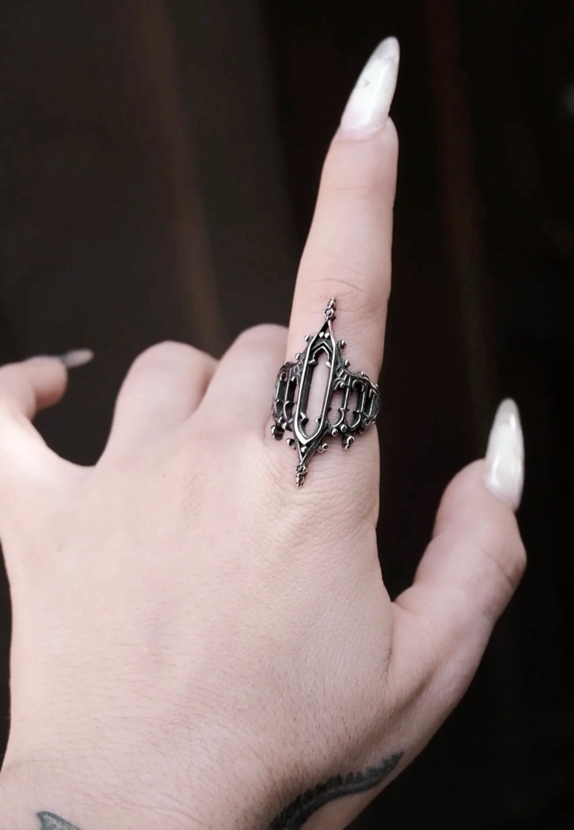 Lively Ghosts Grimlintel Silver Anillo