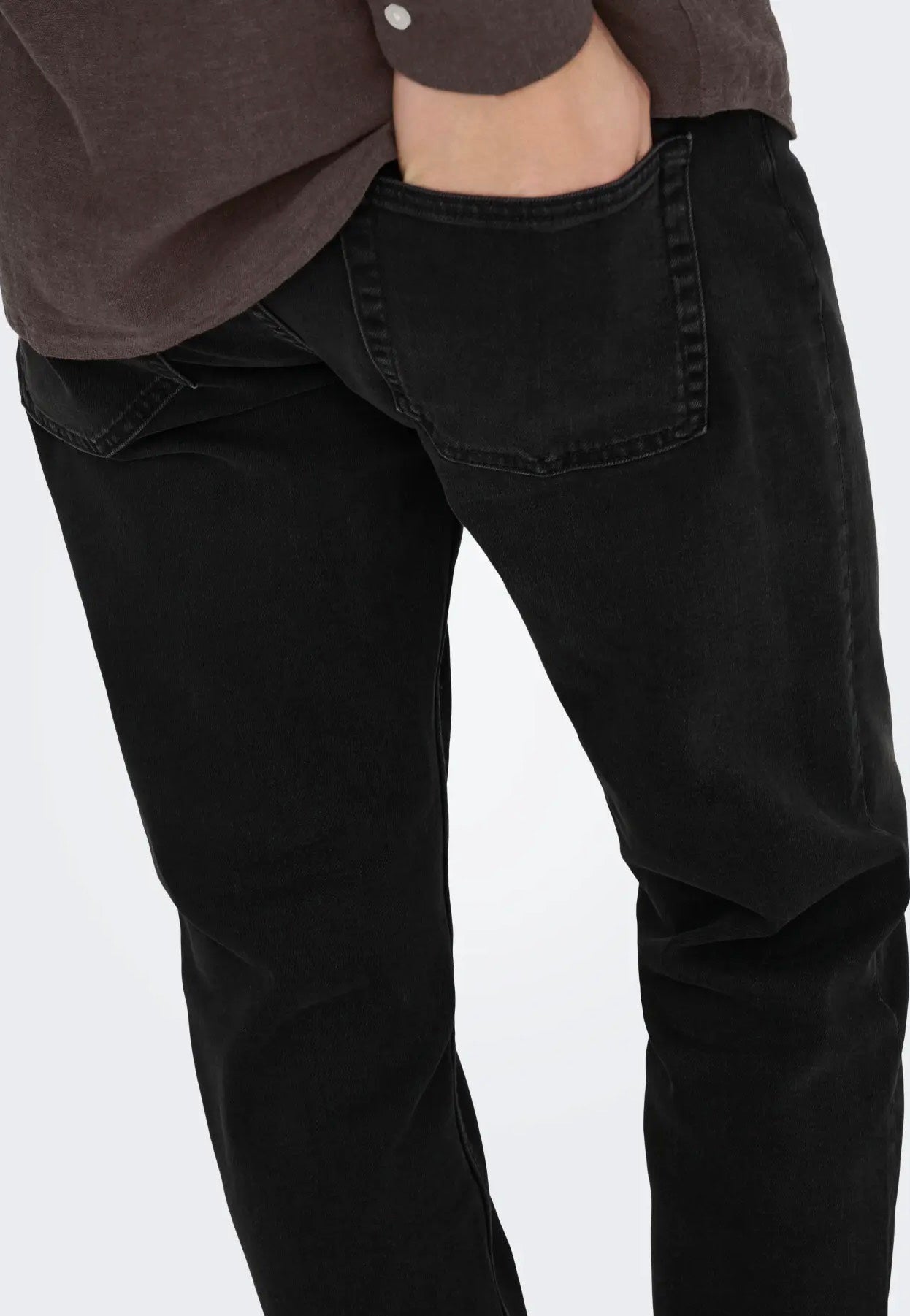 Only & Sons - Weft Regular Washed Black - Jeans | Men-Image