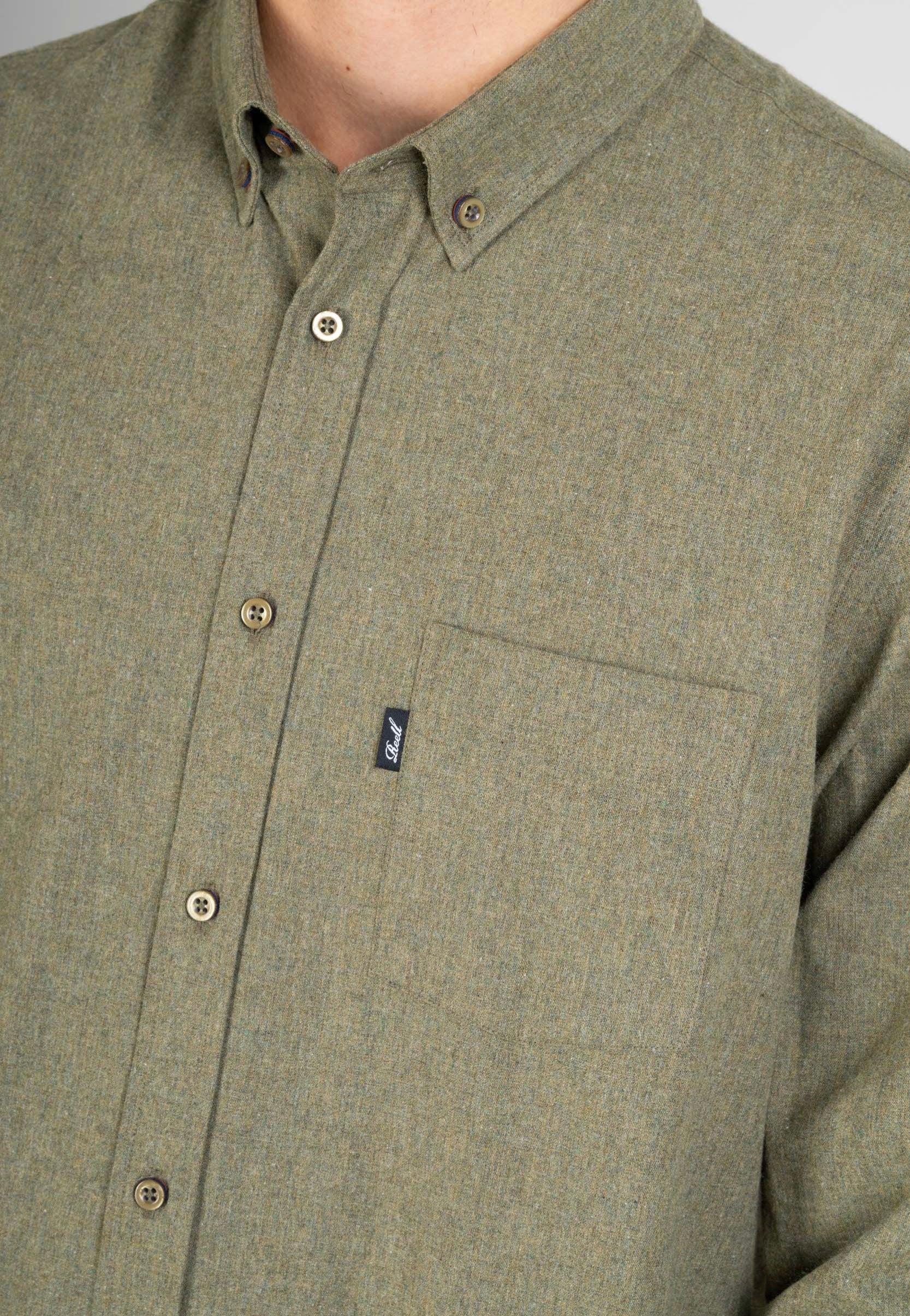 REELL - Nordic Light Olive - Shirt | Men-Image