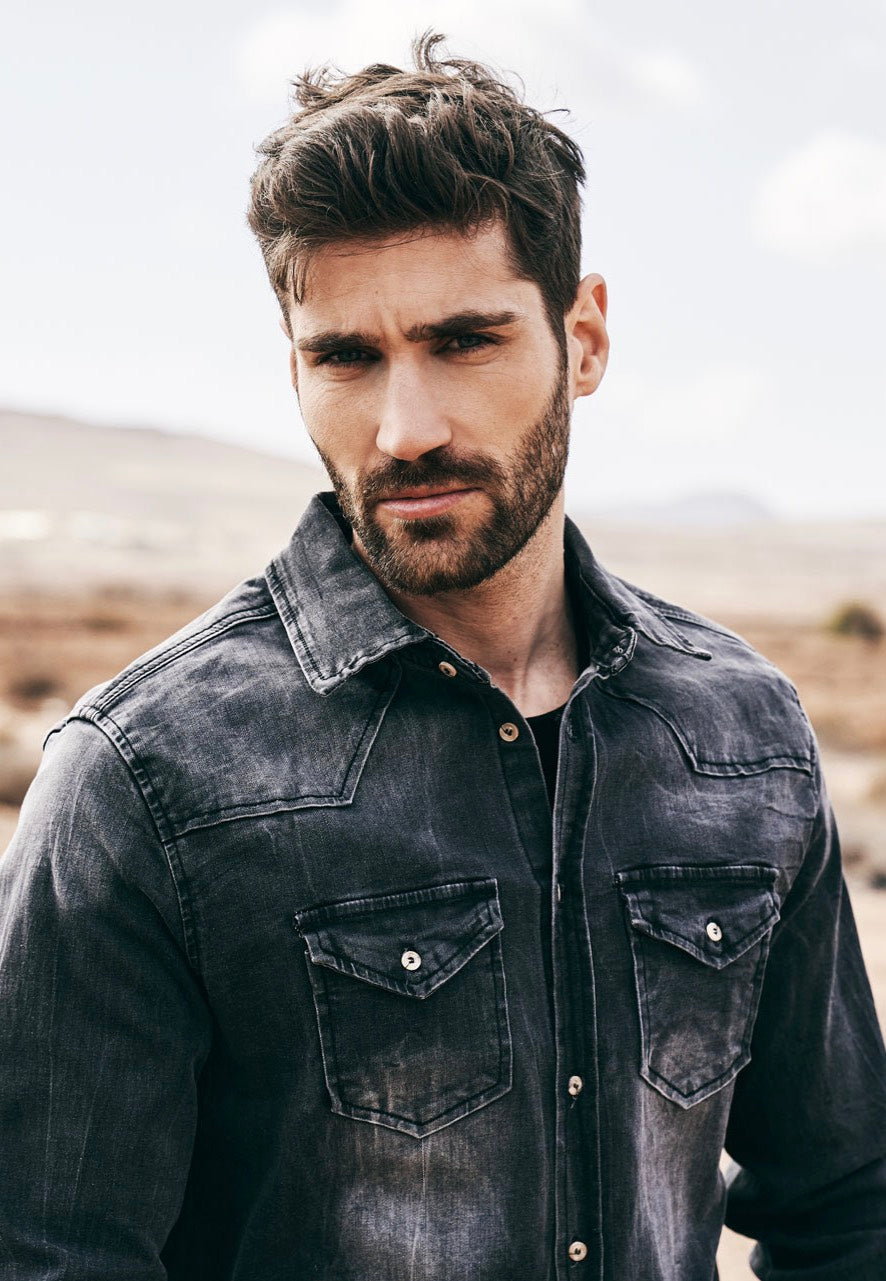 Brandit - Riley Denim Black - Shirt | Men-Image