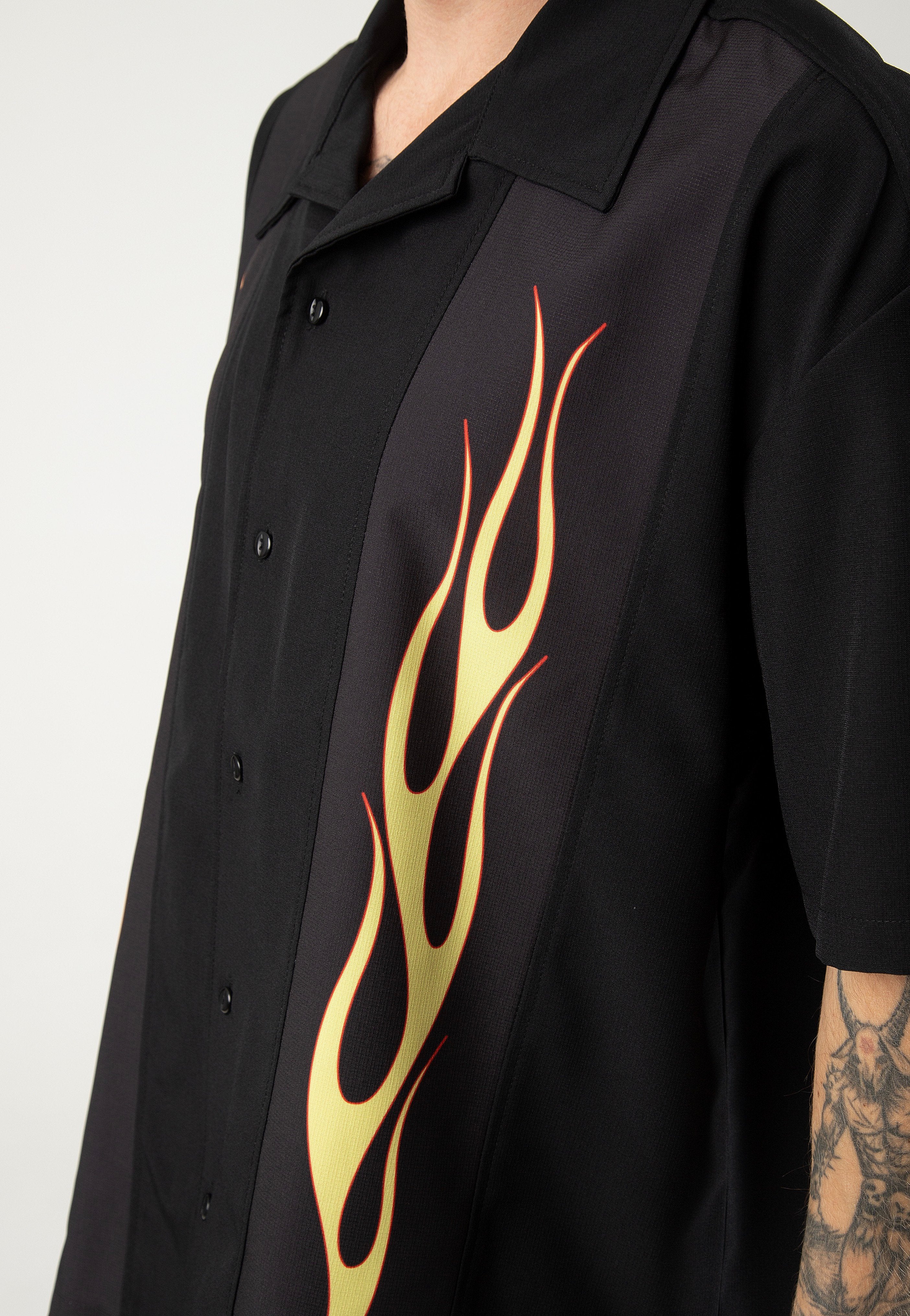 Steady Clothing - Flame N Hot Black - Shirt
