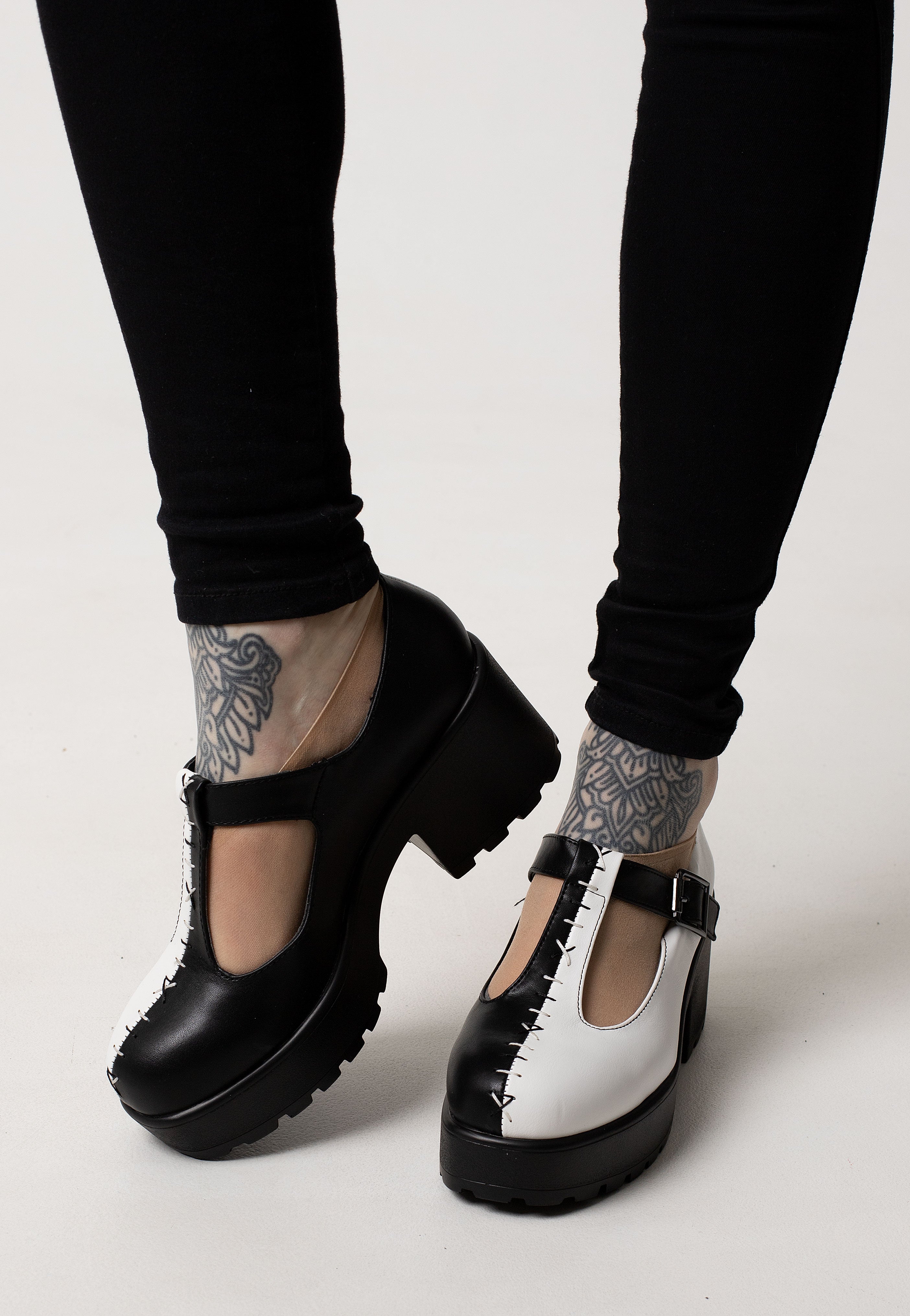 Koi Footwear - Tira Mary Janes ‘Dead Or Alive Edition’ Black/White - Girl Shoes