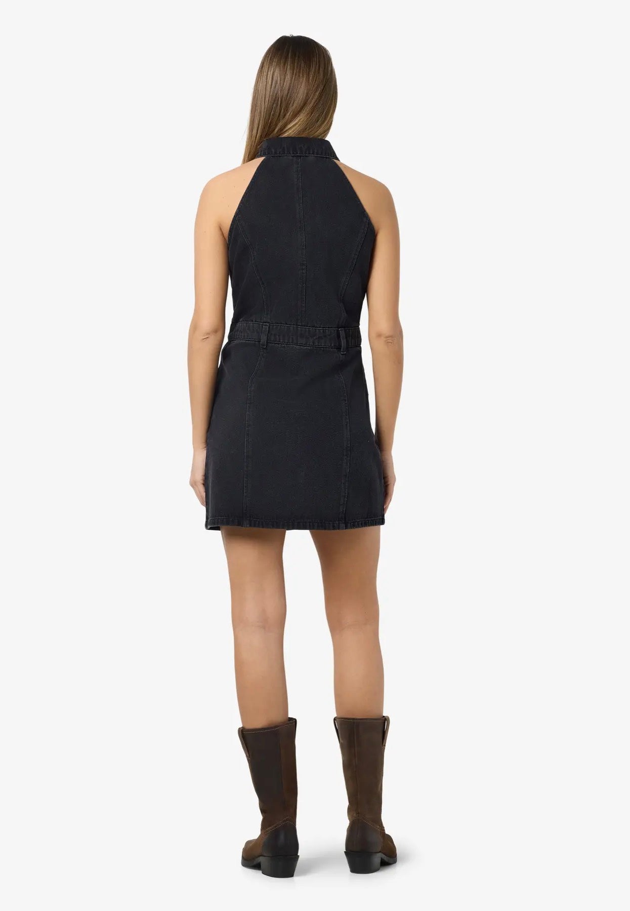Noisy May - Lardie Slim Black Denim - Dress | Women-Image