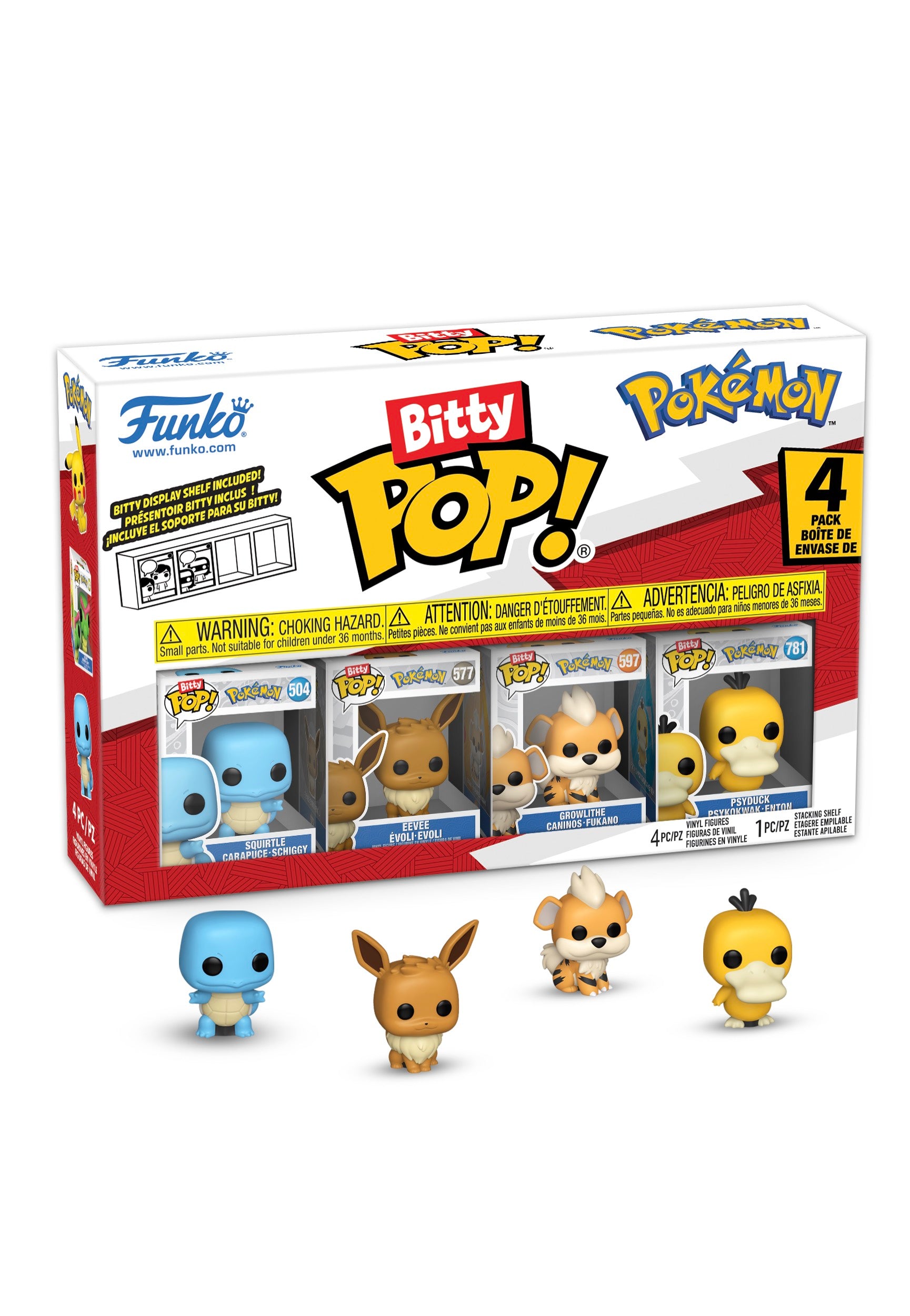 Pokémon - Squirtle Bitty POP! 4PK - Funko Pop | Neutral-Image
