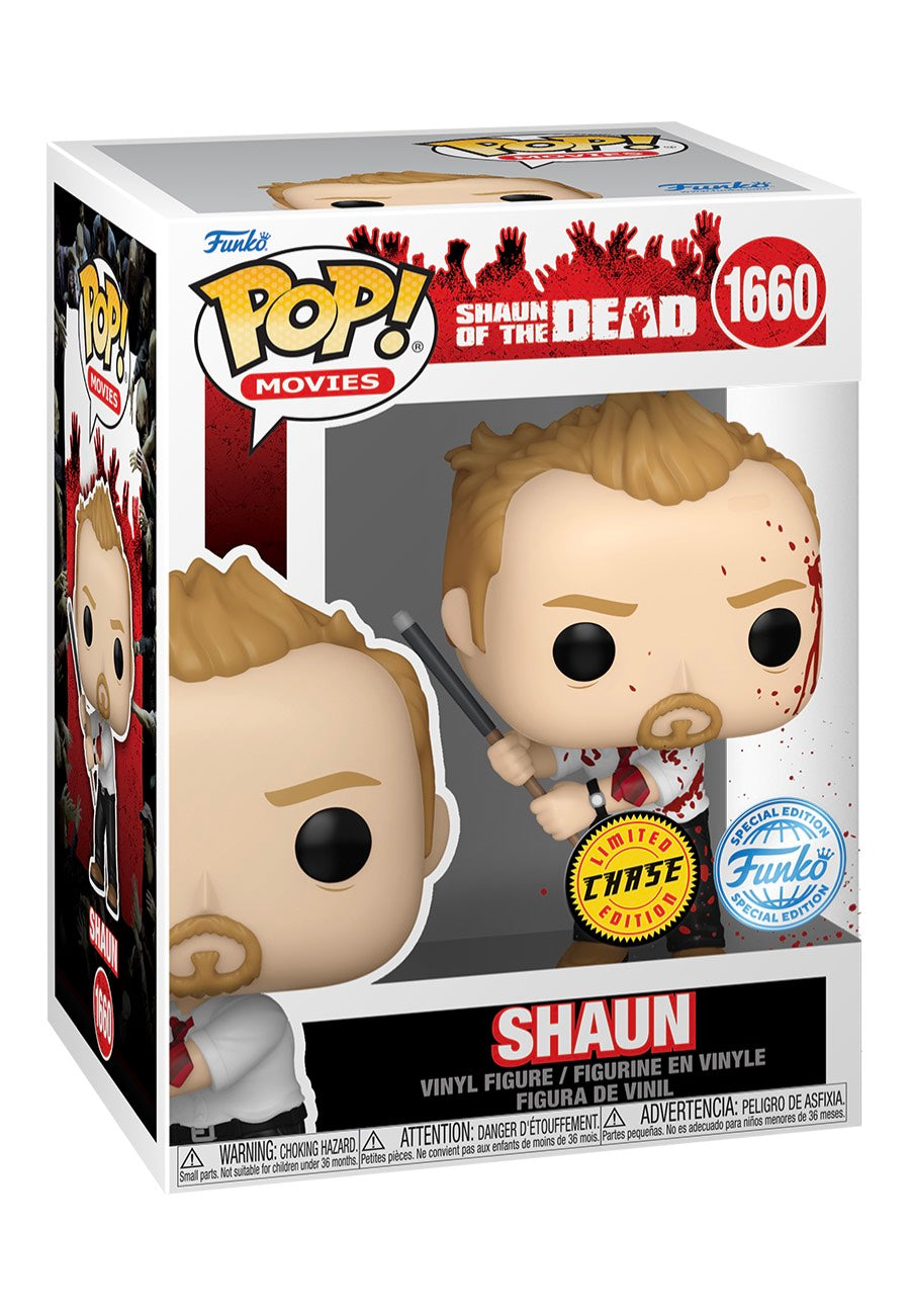 Shaun Of The Dead - Shaun w/Chase (Blood) POP! Vinyl - Funko Pop | Neutral-Image
