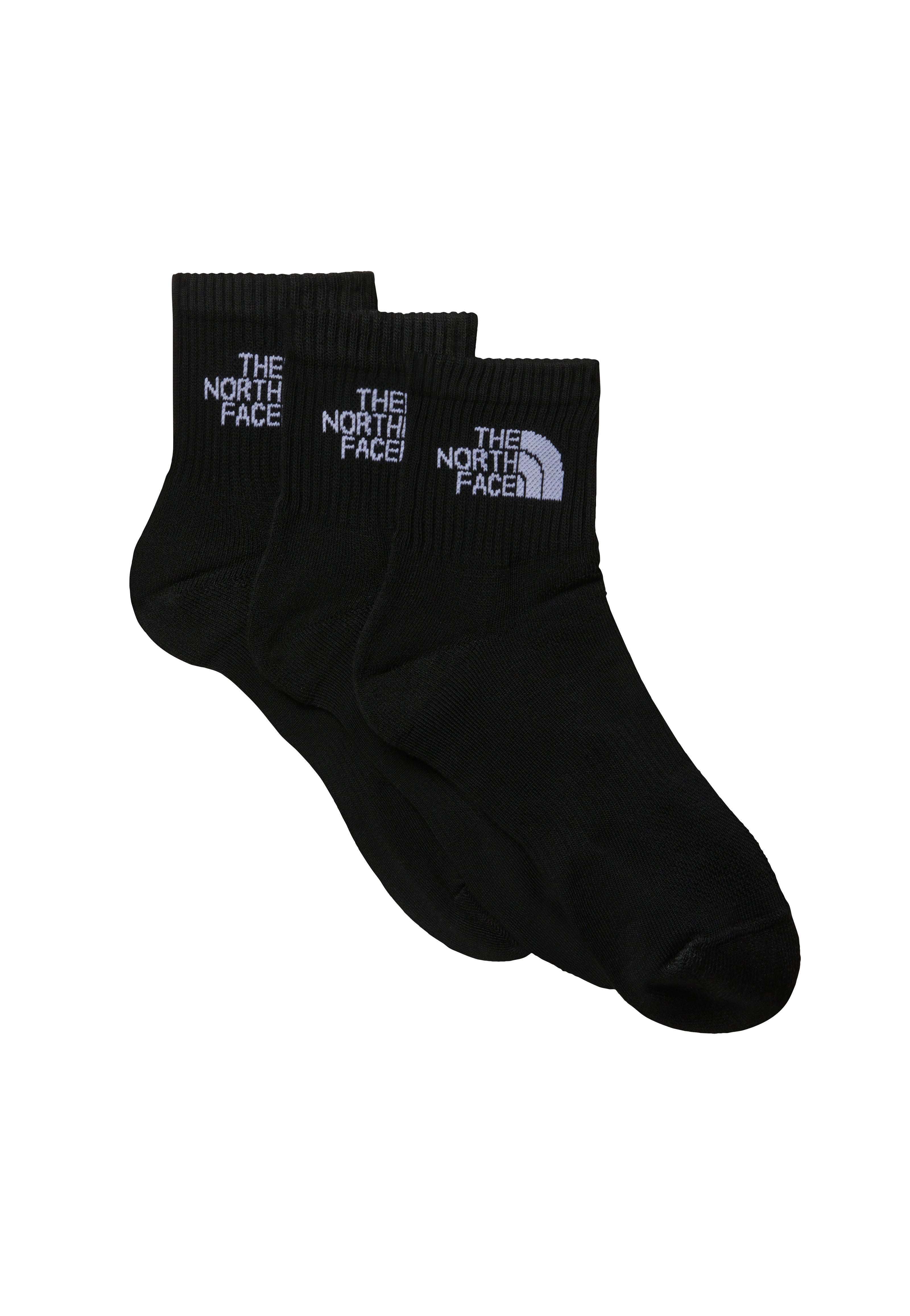 The North Face - Multi Sport Cush Quarter Pack Of 3 TNF Black - Socks | Neutral-Image