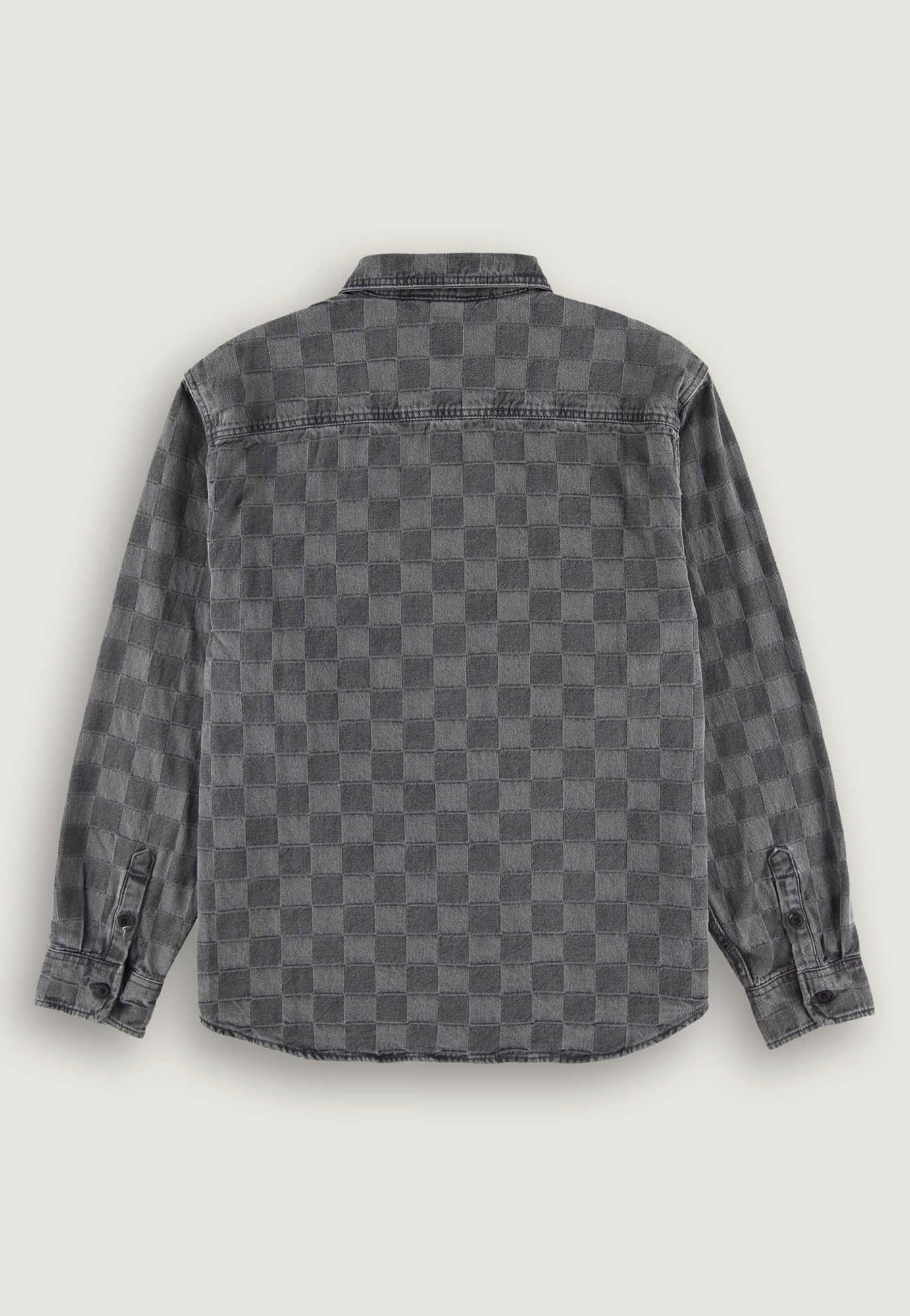Vans - Hastings Checkerboard Denin Woven Faded Black - Shirt | Men-Image