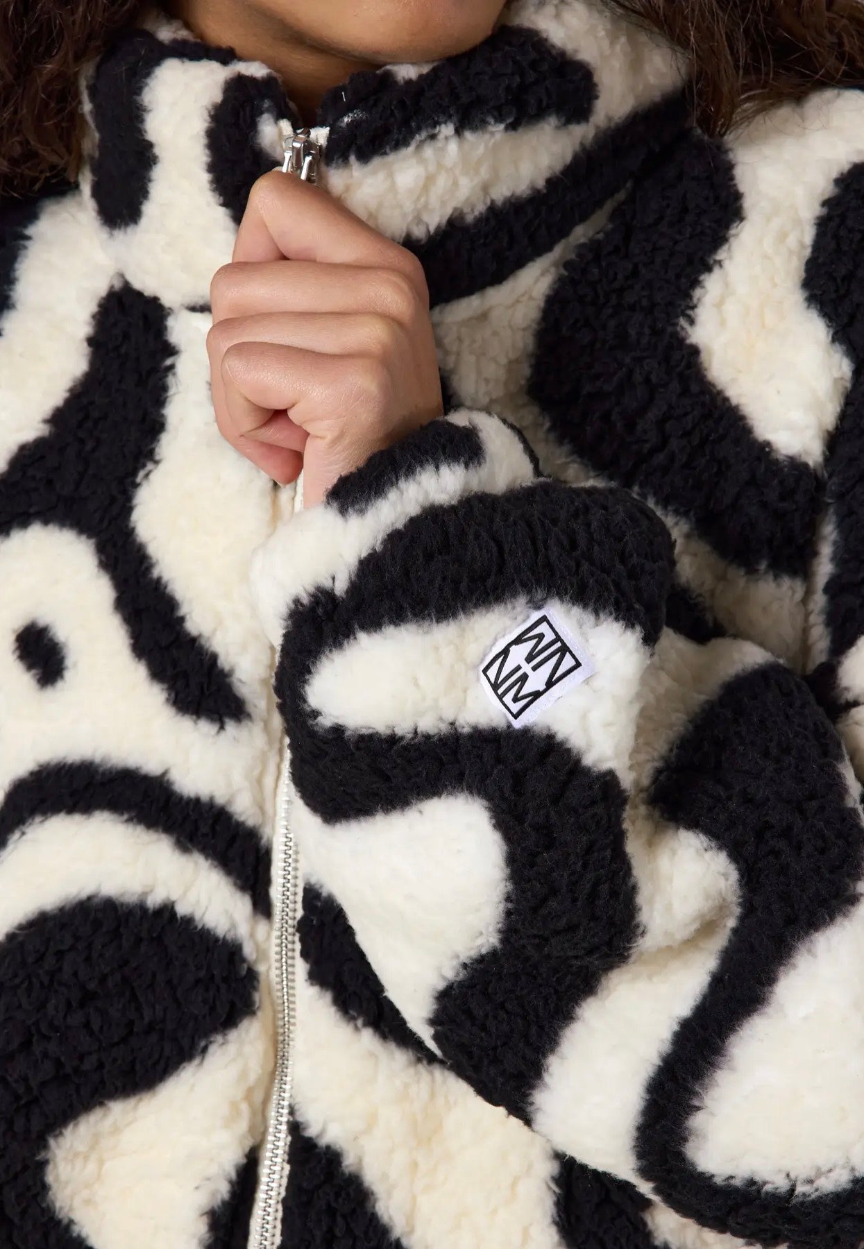 Noisy May - Luca Check Soft Fleece Black - Jacket | Women-Image