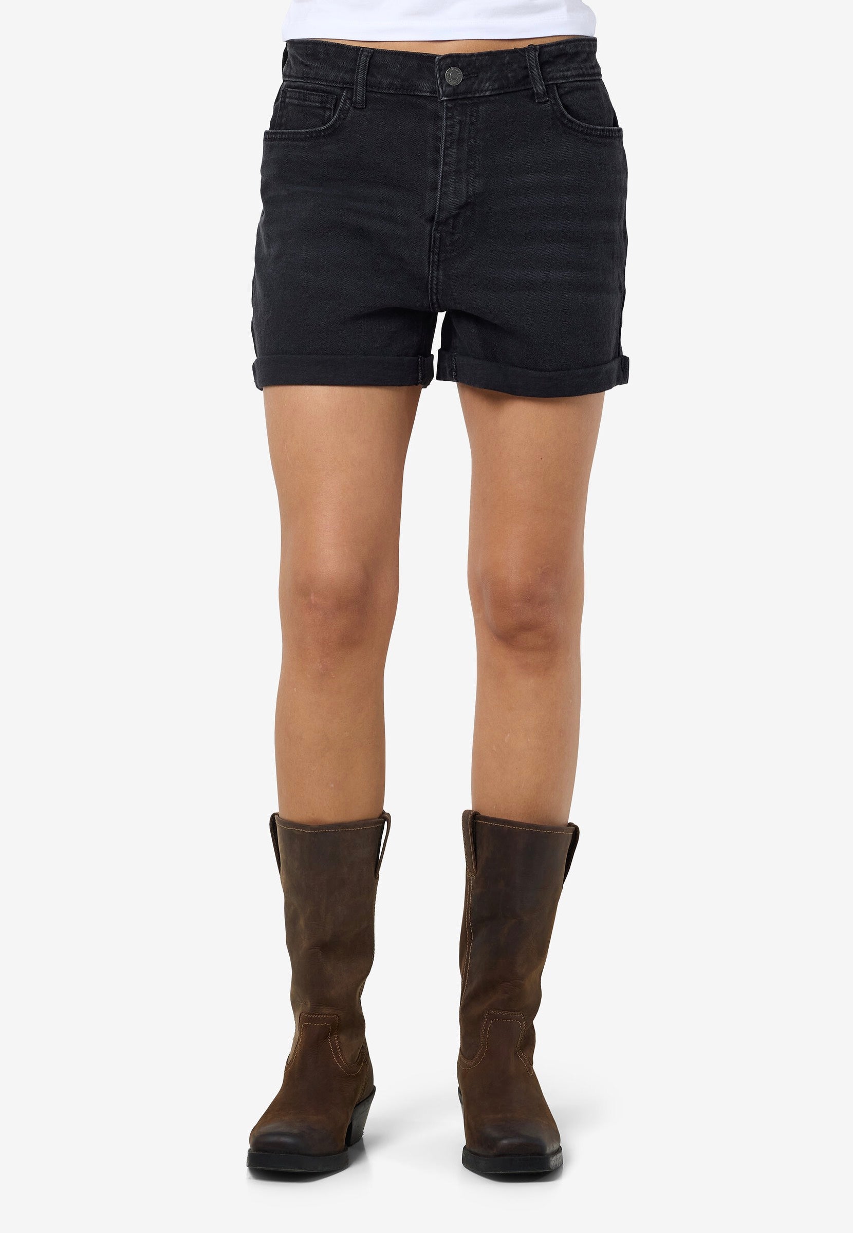 Noisy May - Moni Black Denim - Shorts | Women-Image