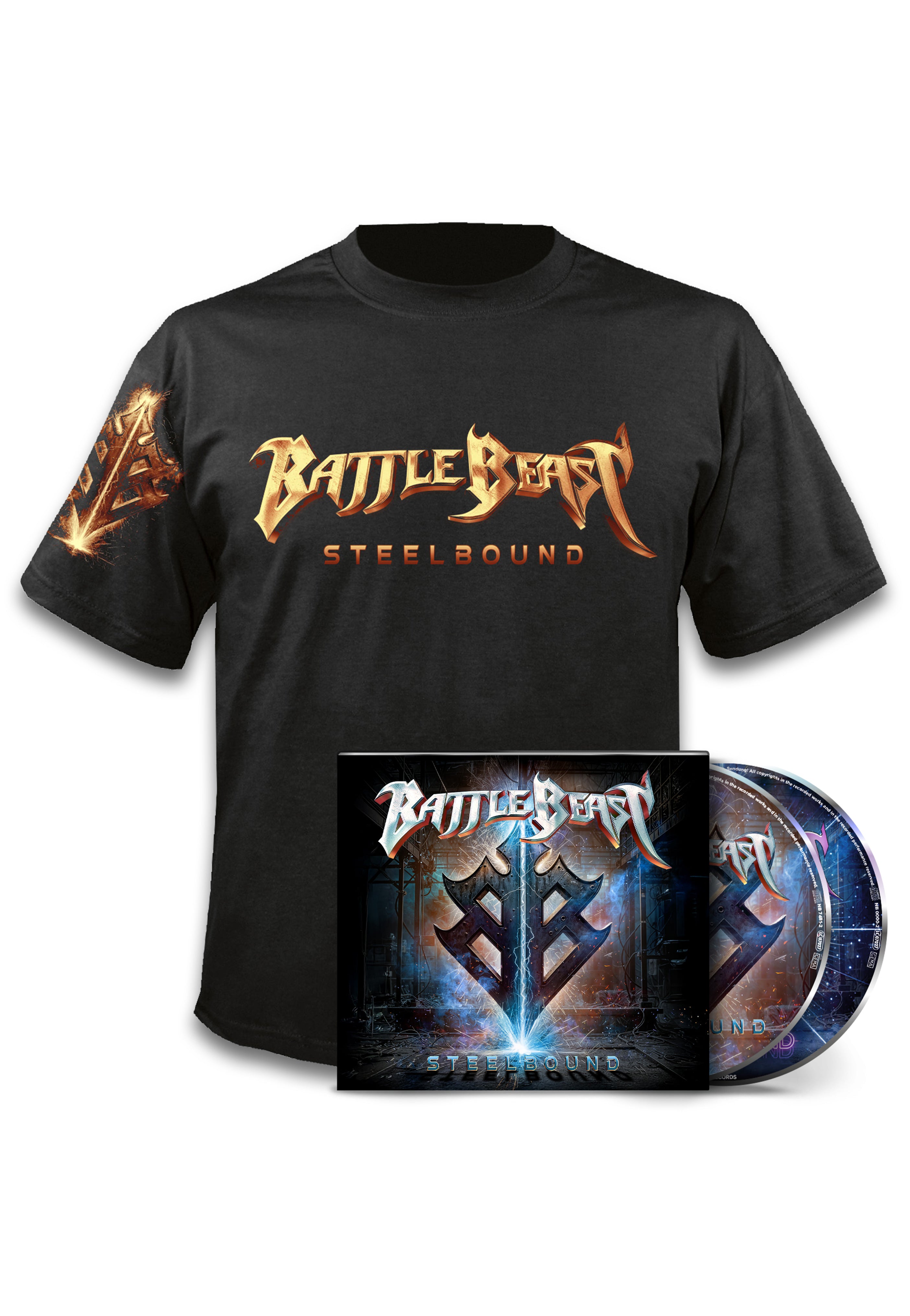 bushdebrunt secretnumber protectionセット Battle Beast - Steelbound - Digi 2CD + Steelbound Logo - T