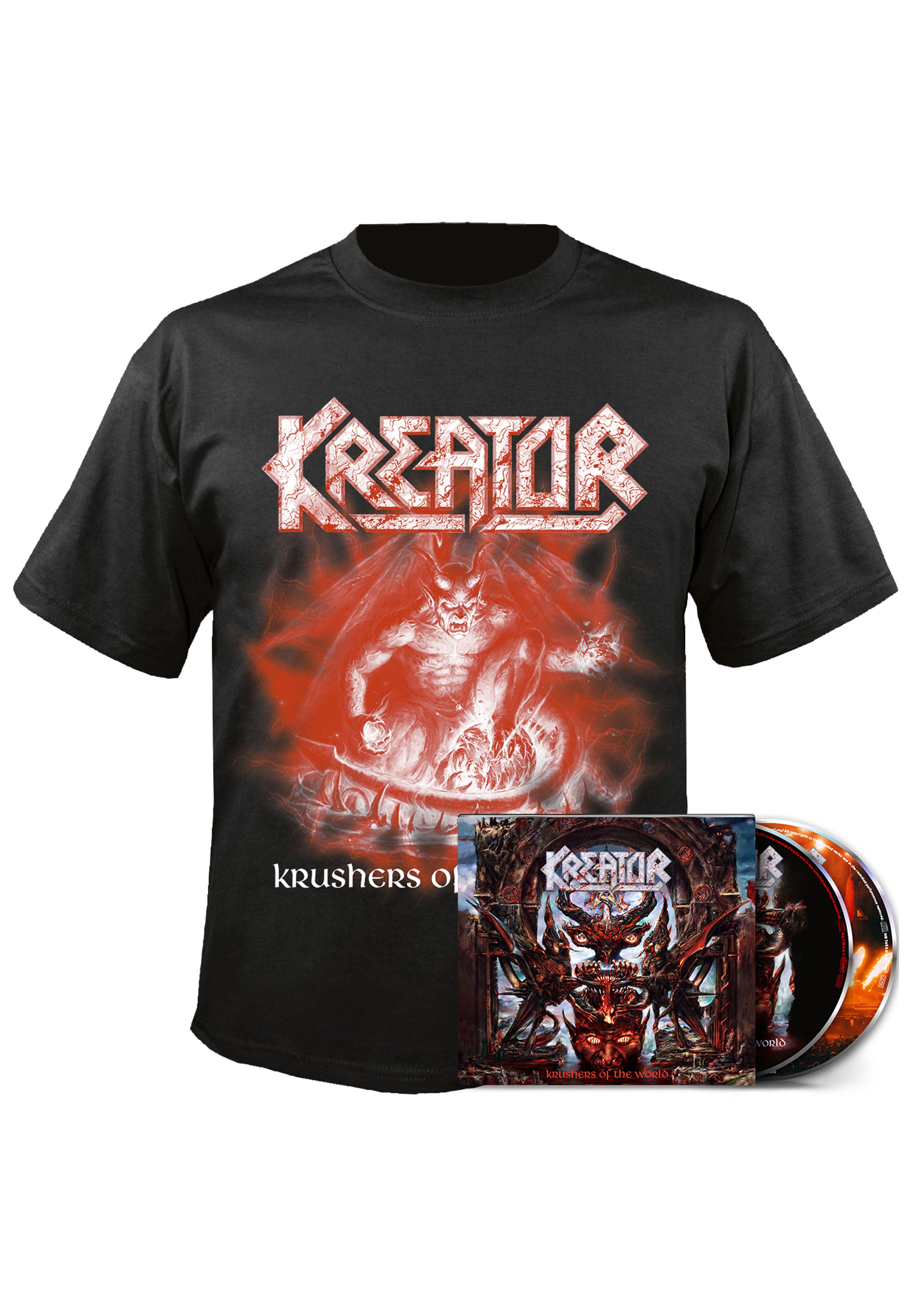 Kreator - Krushers Of The World Ltd. - Digi 2 CD + Are You Ready To Kill - T-Shirt