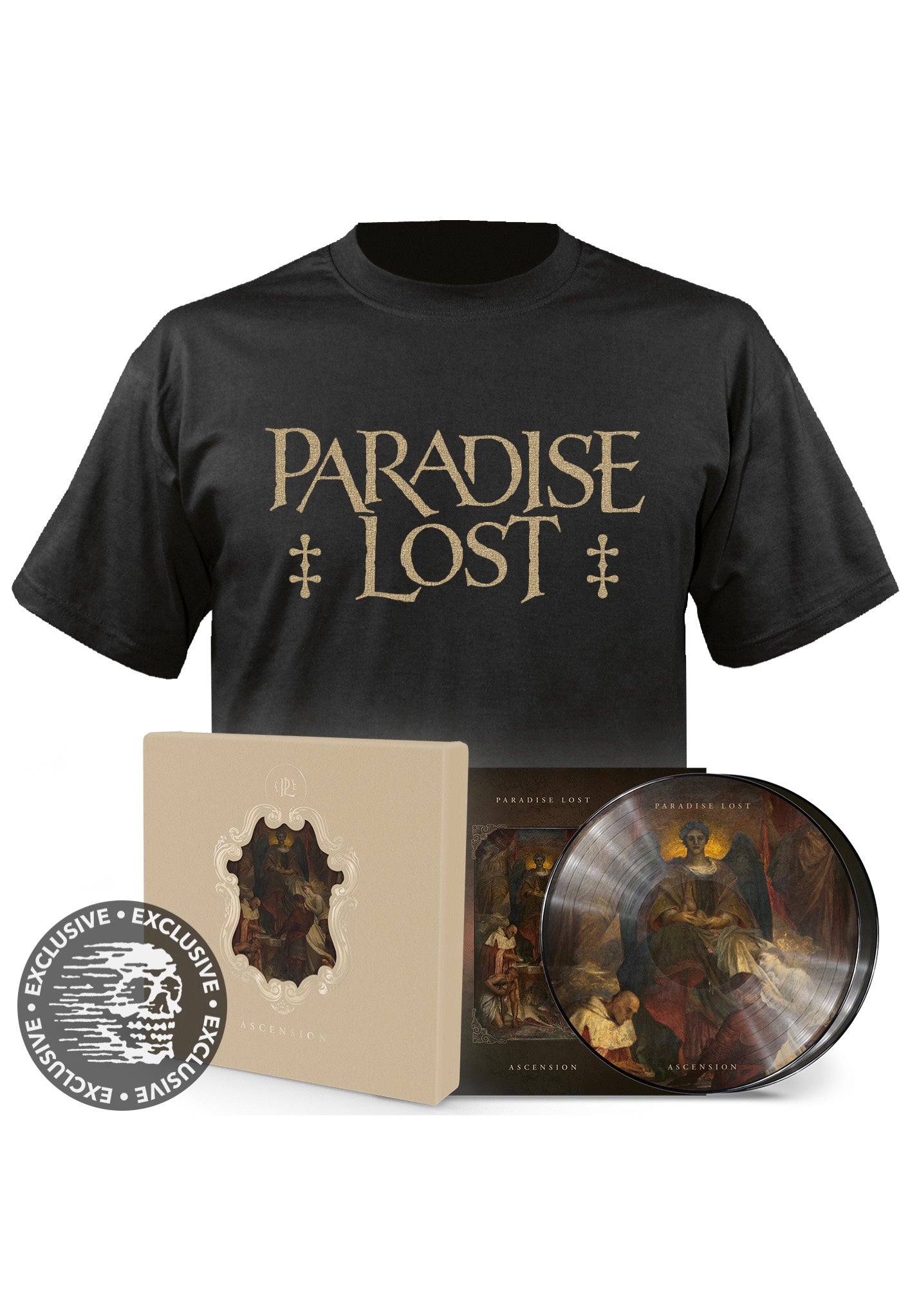 Paradise Lost - Ascension Ltd. - 2 Picture Vinyl Boxset + Exclusive Gold Logo - T-Shirt