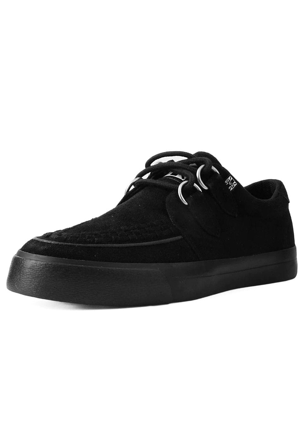 T.U.K. - Creeper Sneaker Black Faux Suede - Shoes