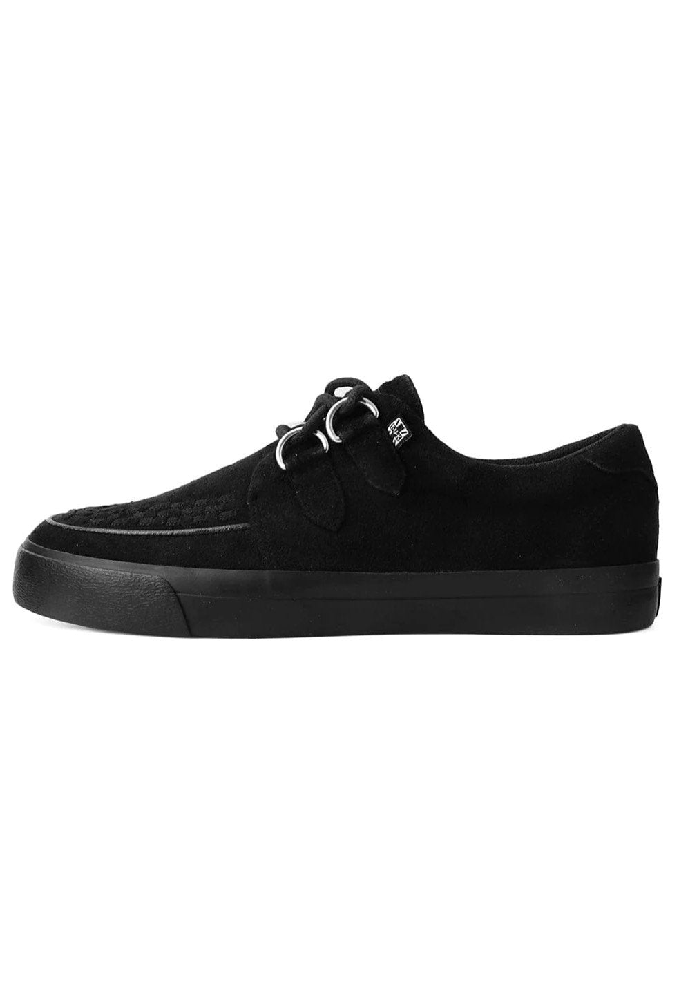 T.U.K. - Creeper Sneaker Black Faux Suede - Girl Shoes