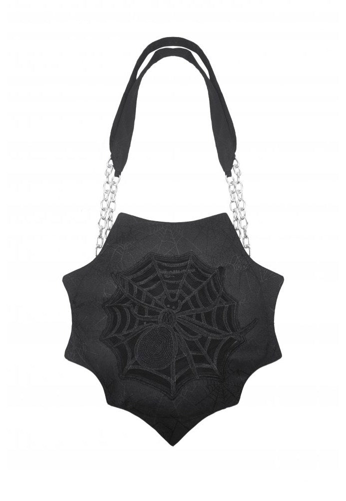 Dark In Love - Spider Web Embroidered Hollow - Bag | Neutral-Image