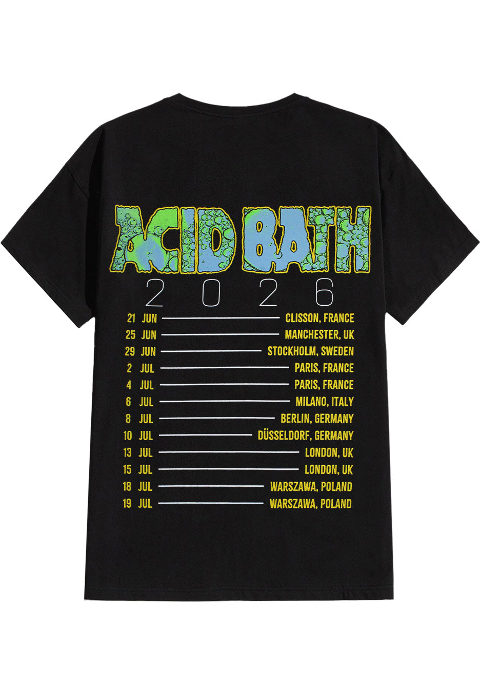 Acid Bath - Crown Skull Tour 2026 - T-Shirt | Neutral-Image