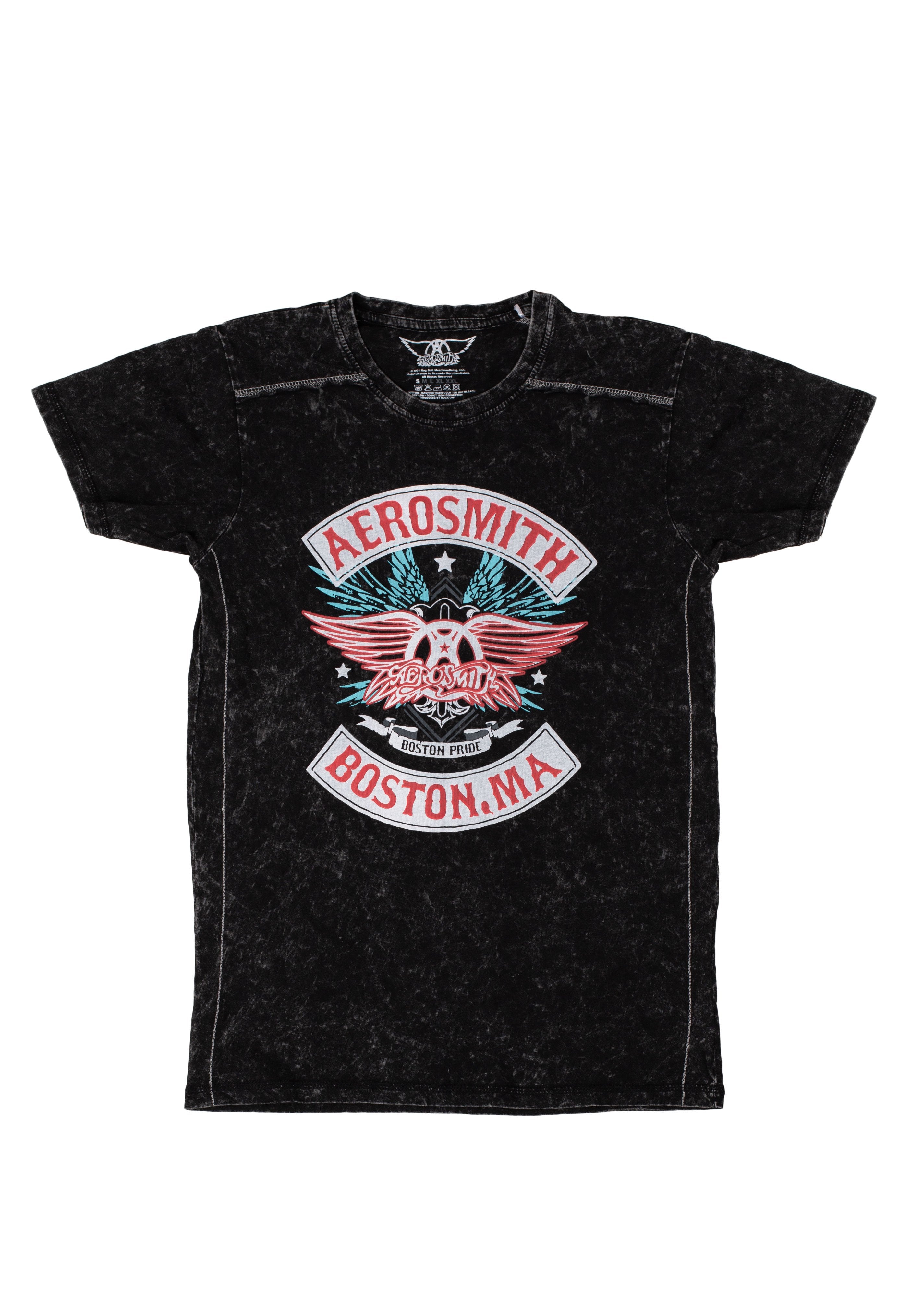 Aerosmith - Boston Pride Snow Wash - T-Shirt