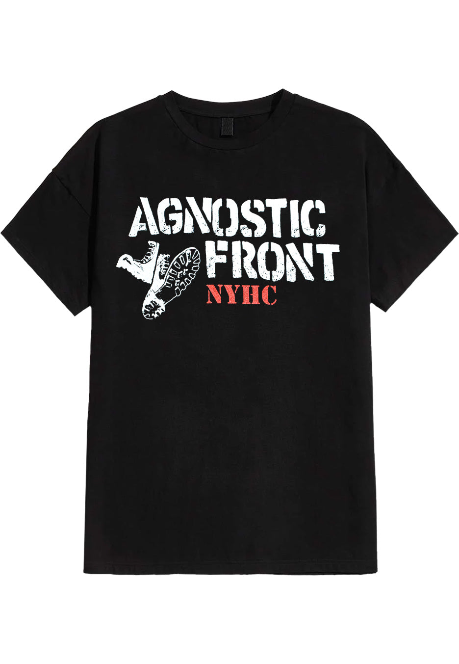 Agnostic Front - Stencil Boots - T-Shirt | Nuclear Blast