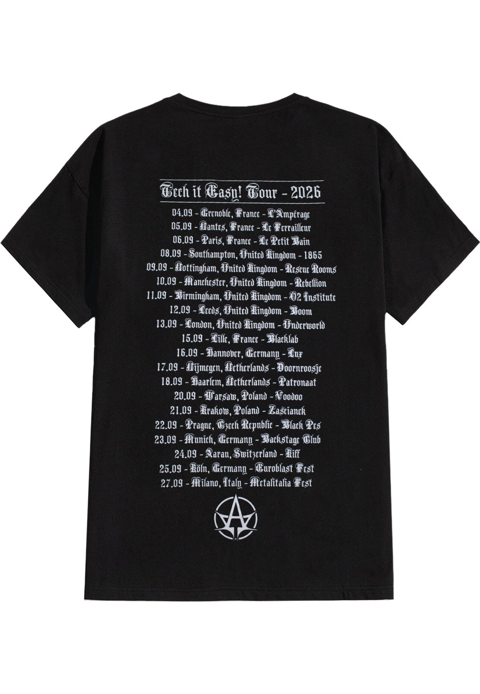 Allegaeon EU Tour 2026 Camiseta