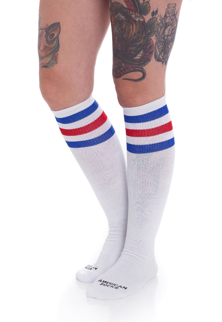 American Socks - American Pride White Knee High - Socks | Neutral-Image