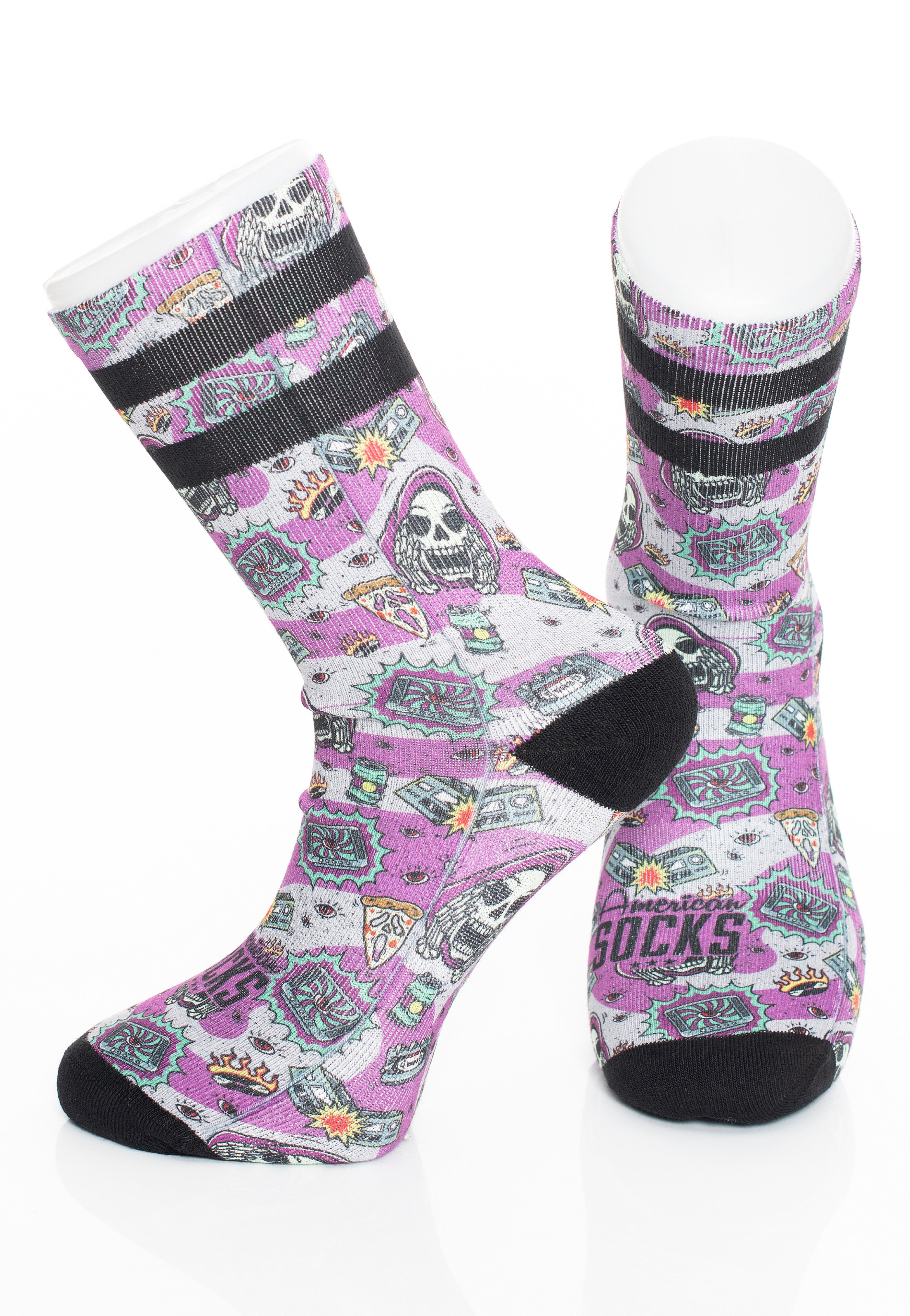 American Socks - Horror Time Mid High Purple - Socks