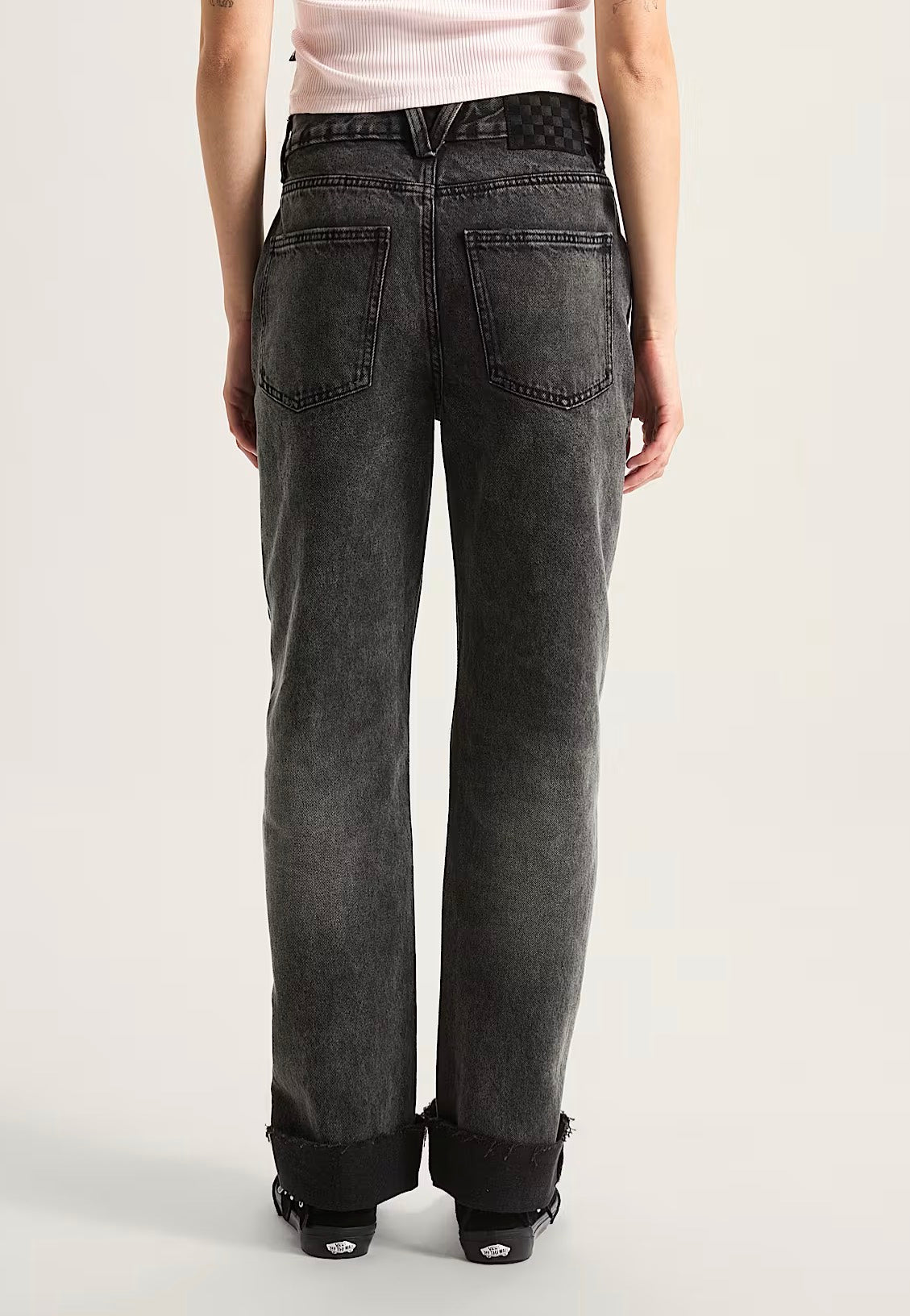Vans - Annabelle Straight Leg Stonewash Black - Jeans | Women-Image