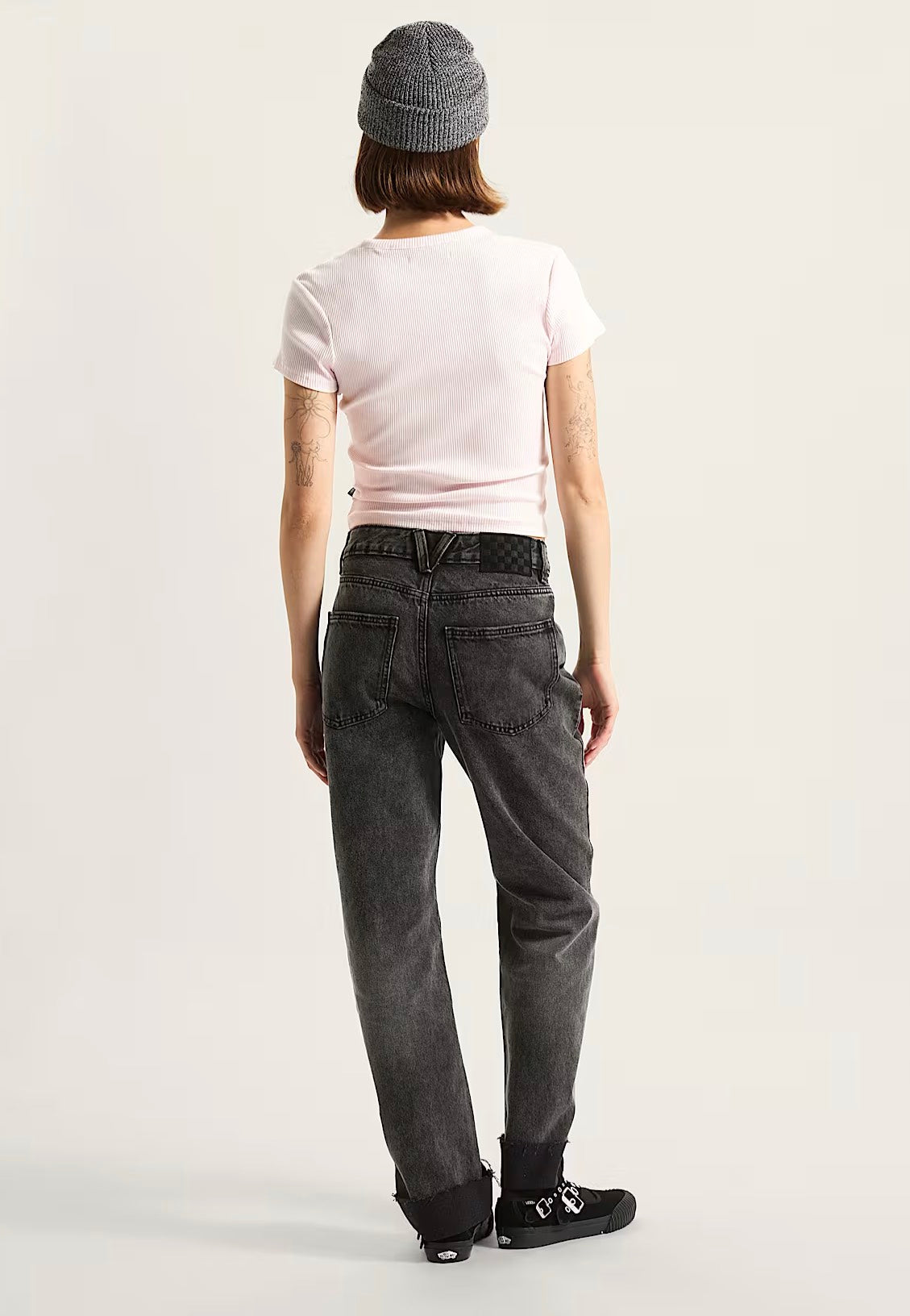 Vans - Annabelle Straight Leg Stonewash Black - Jeans | Women-Image