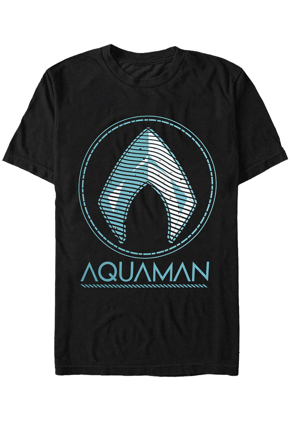 Aquaman Distressed Shield T Shirt Nuclear Blast