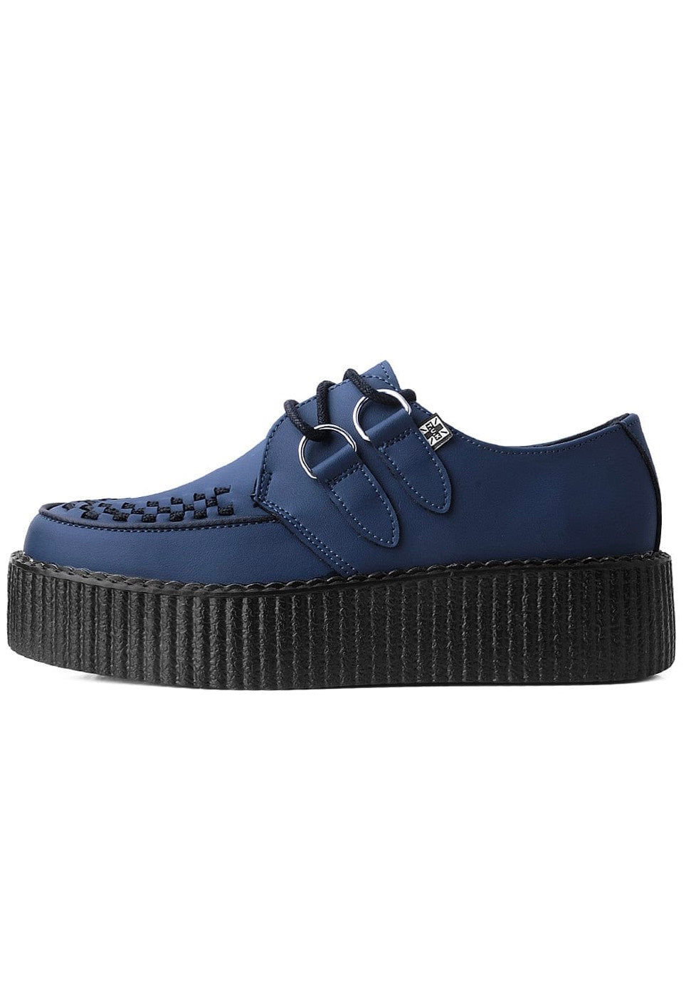 【希少/美品/UK8】UNDERGROUND ネイビークリーパーシューズ T.U.K. - Viva High Creeper Night Blue Vegan - Girl Shoes | Nuclear