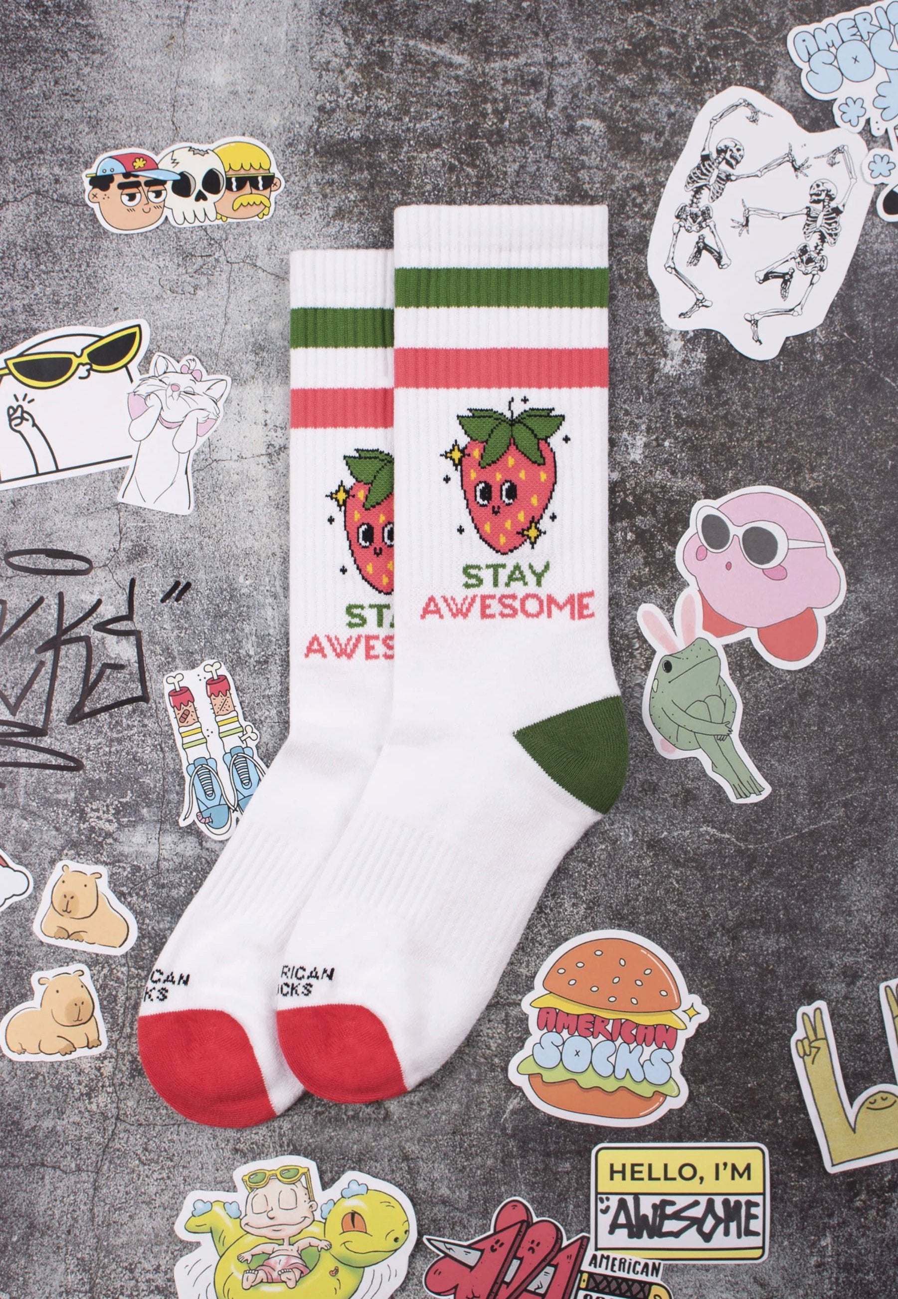 American Socks - Stay Awesome Mid High - Socks