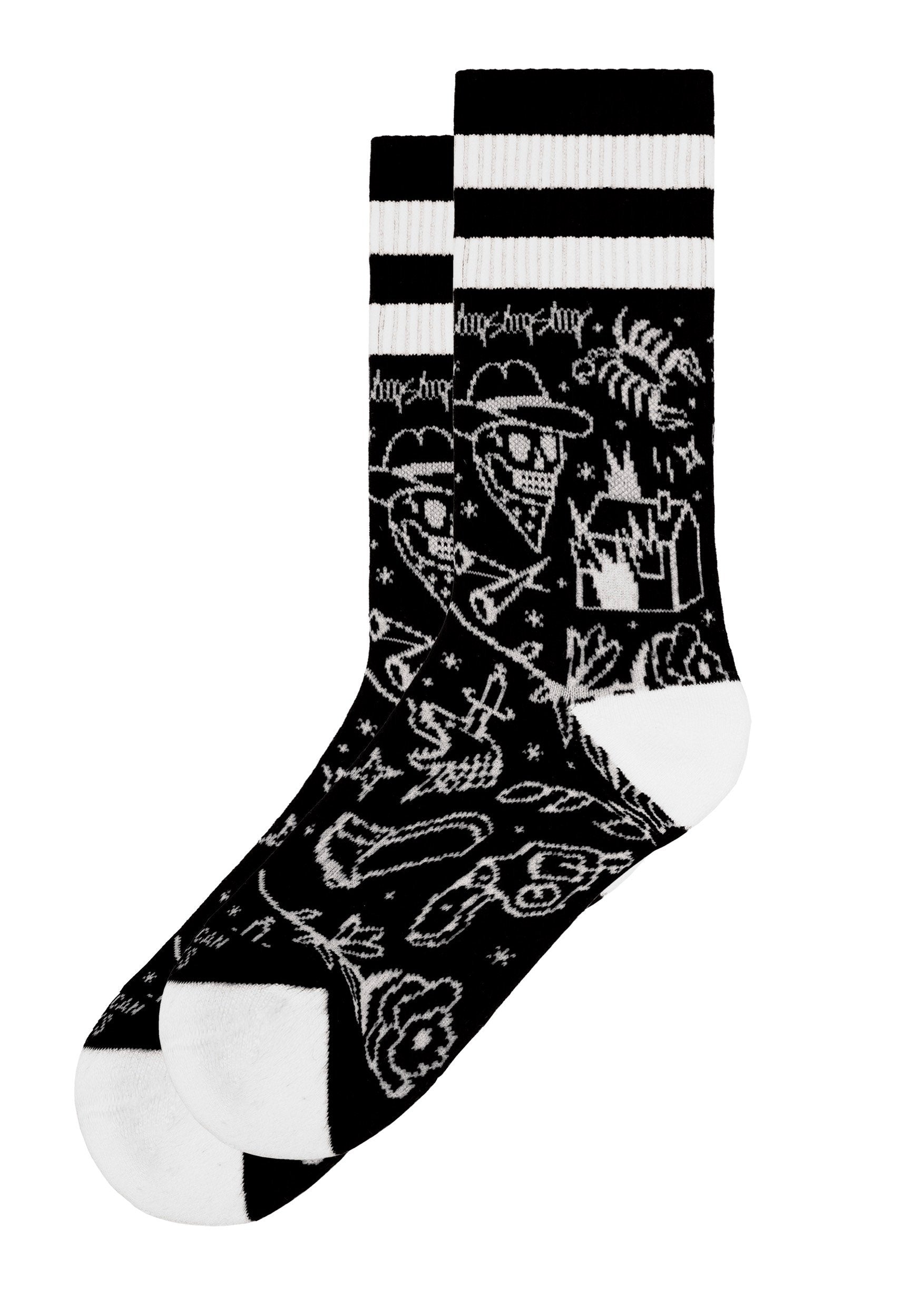 American Socks - Cowboy Mid High Black - Socks