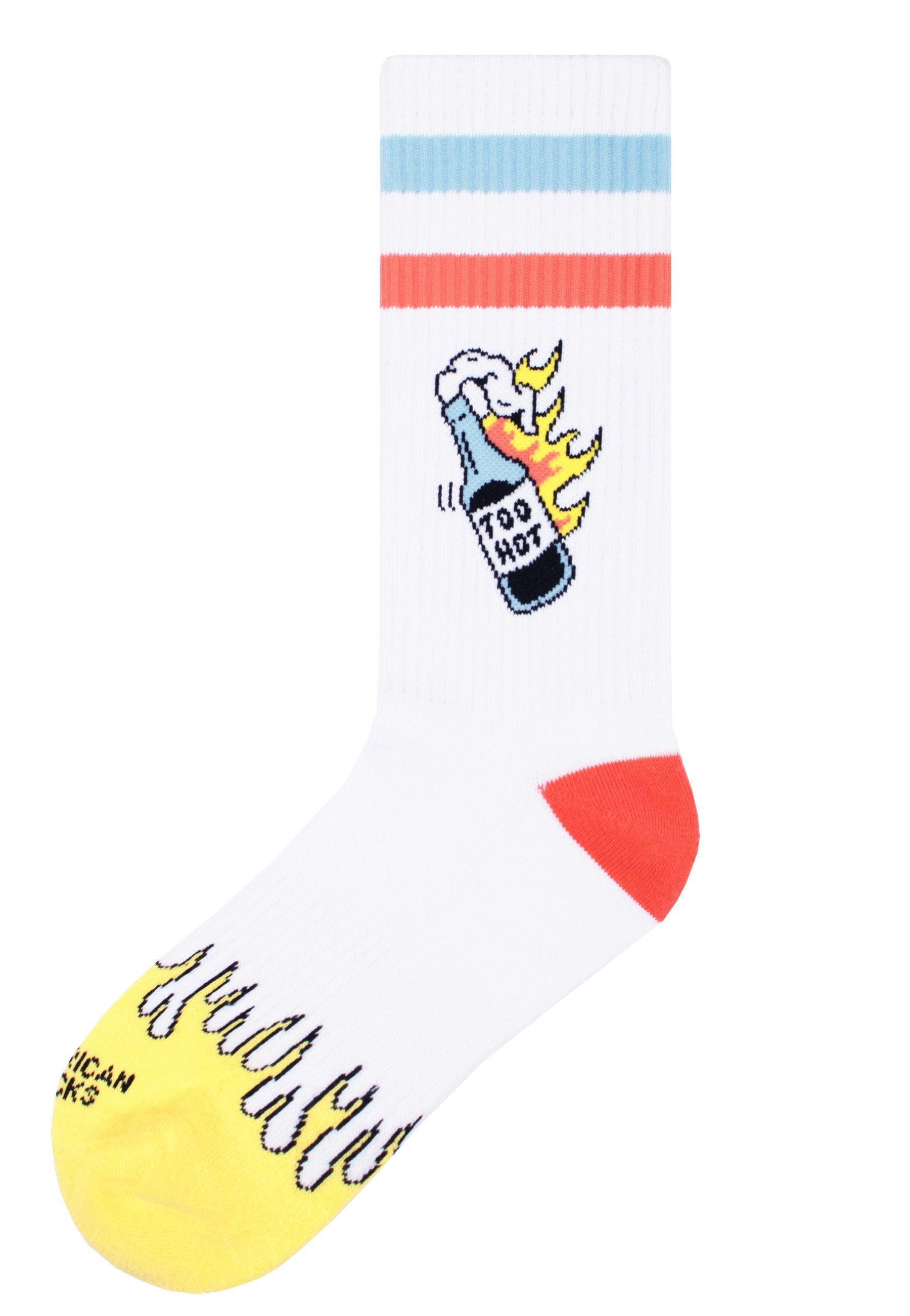 American Socks - 2 Hot 4 You Mid High White - Socks