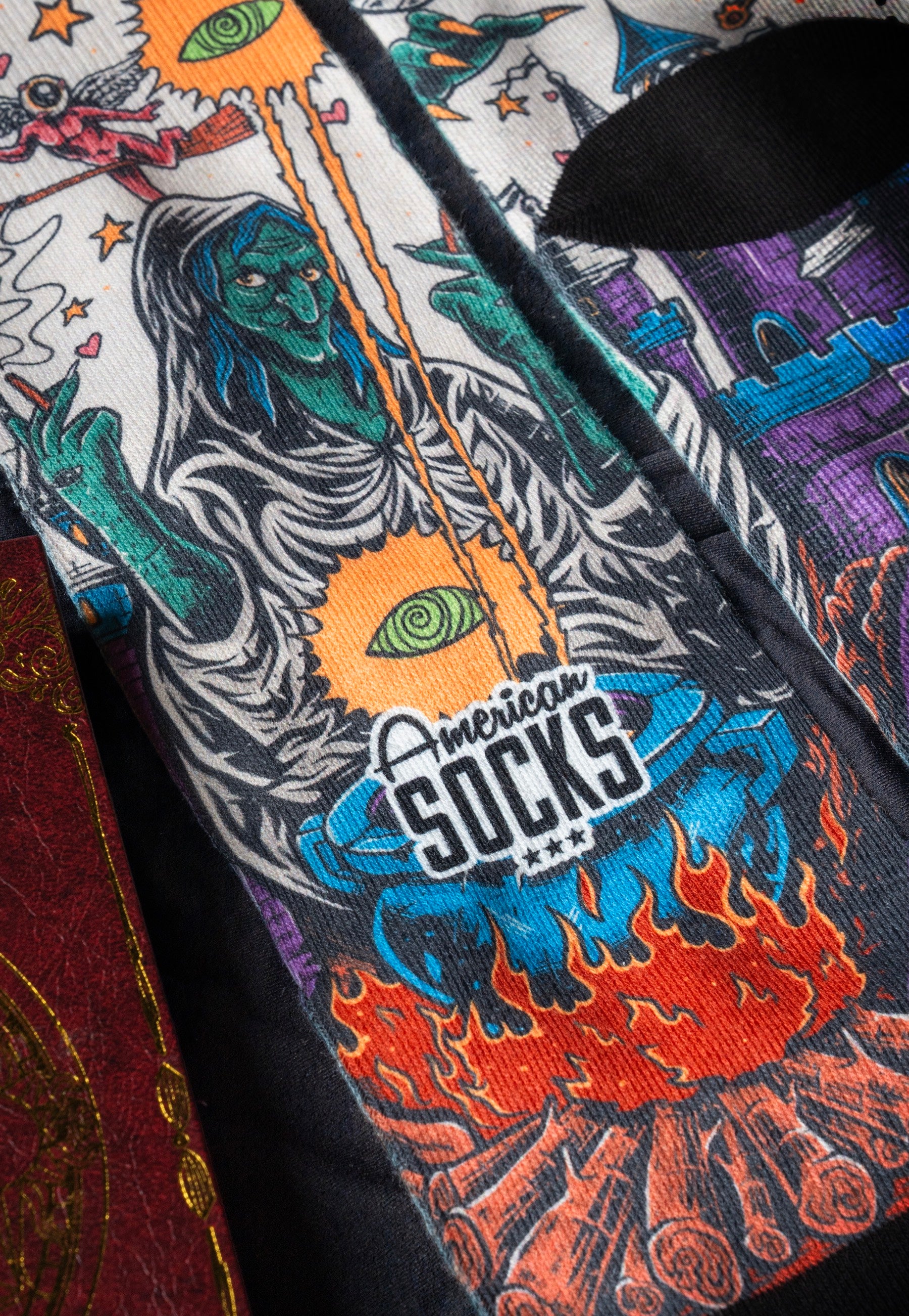 American Socks - Black Magic Mid High Multi - Socks | Neutral-Image