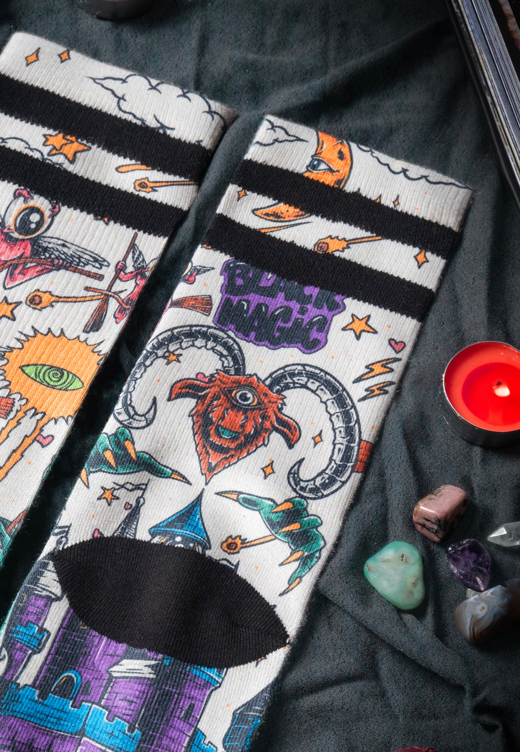 American Socks - Black Magic Mid High Multi - Socks | Neutral-Image