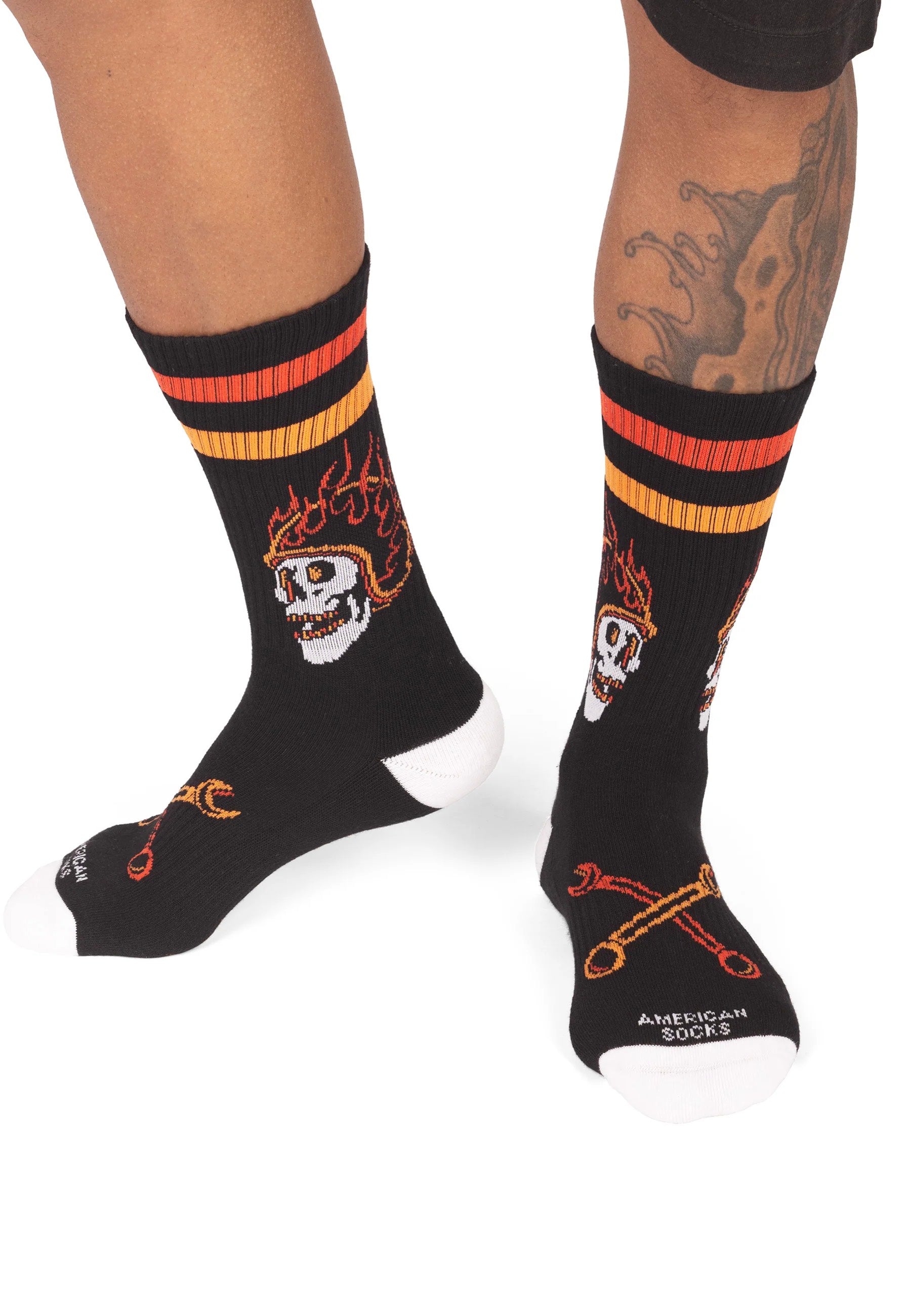 American Socks - Piston Rebels Mid High - Socks | Neutral-Image