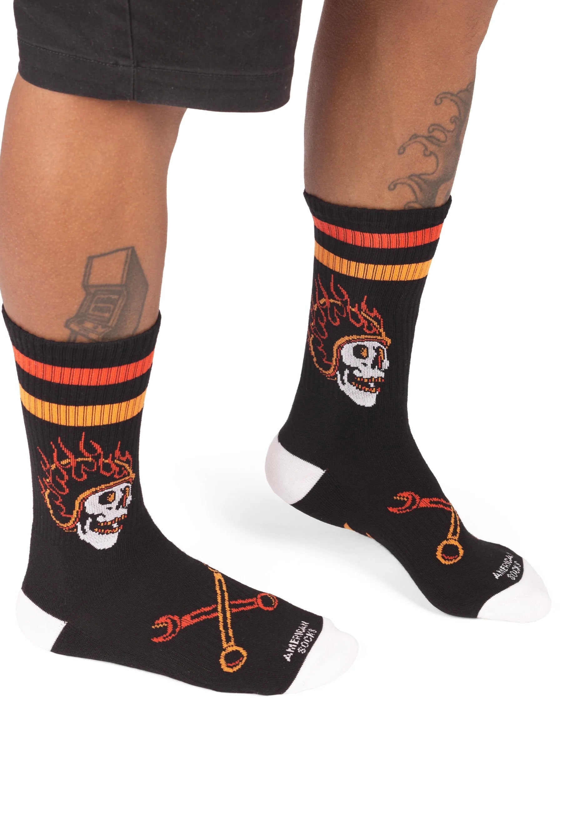 American Socks - Piston Rebels Mid High - Socks | Neutral-Image
