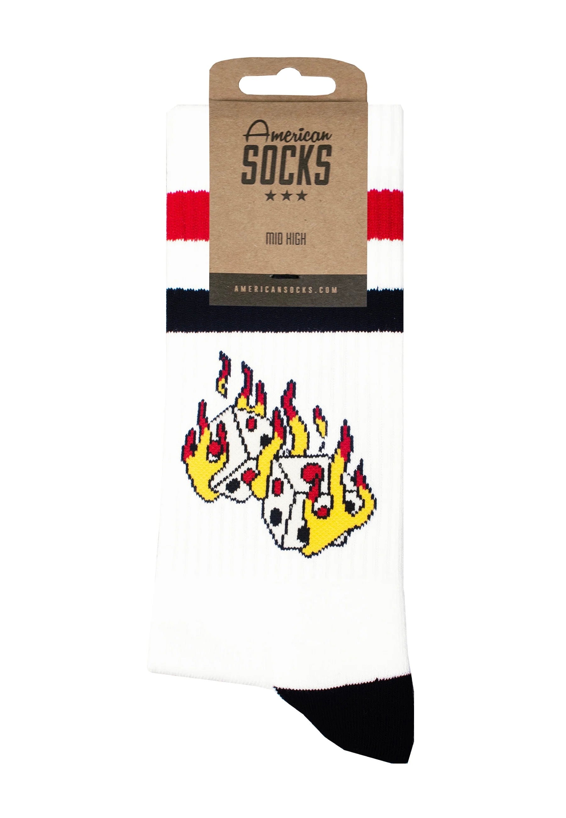 American Socks - Roll The Dice Mid High - Socks | Neutral-Image